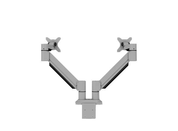 Outlet - Monitor arm for 2 screens, gas spring, grey - open box