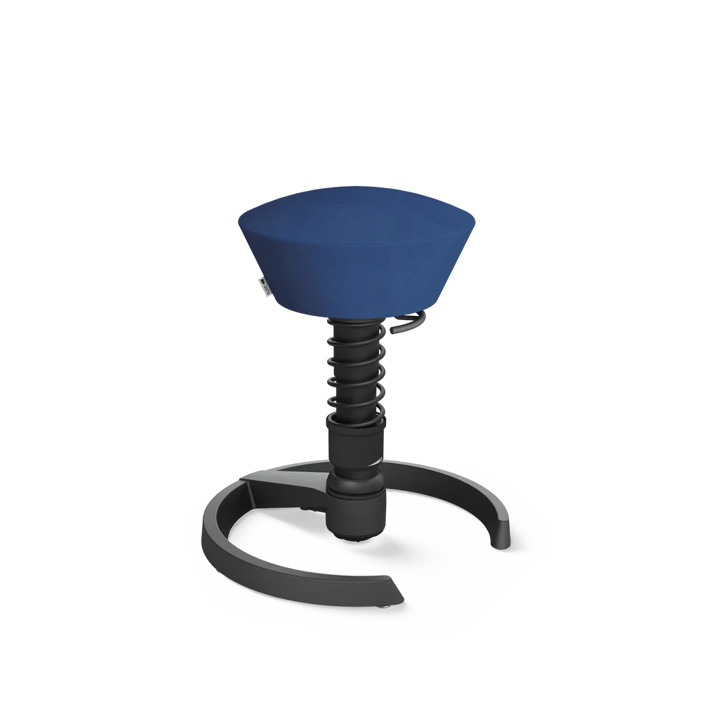 Swopper active chair, blue microfibre