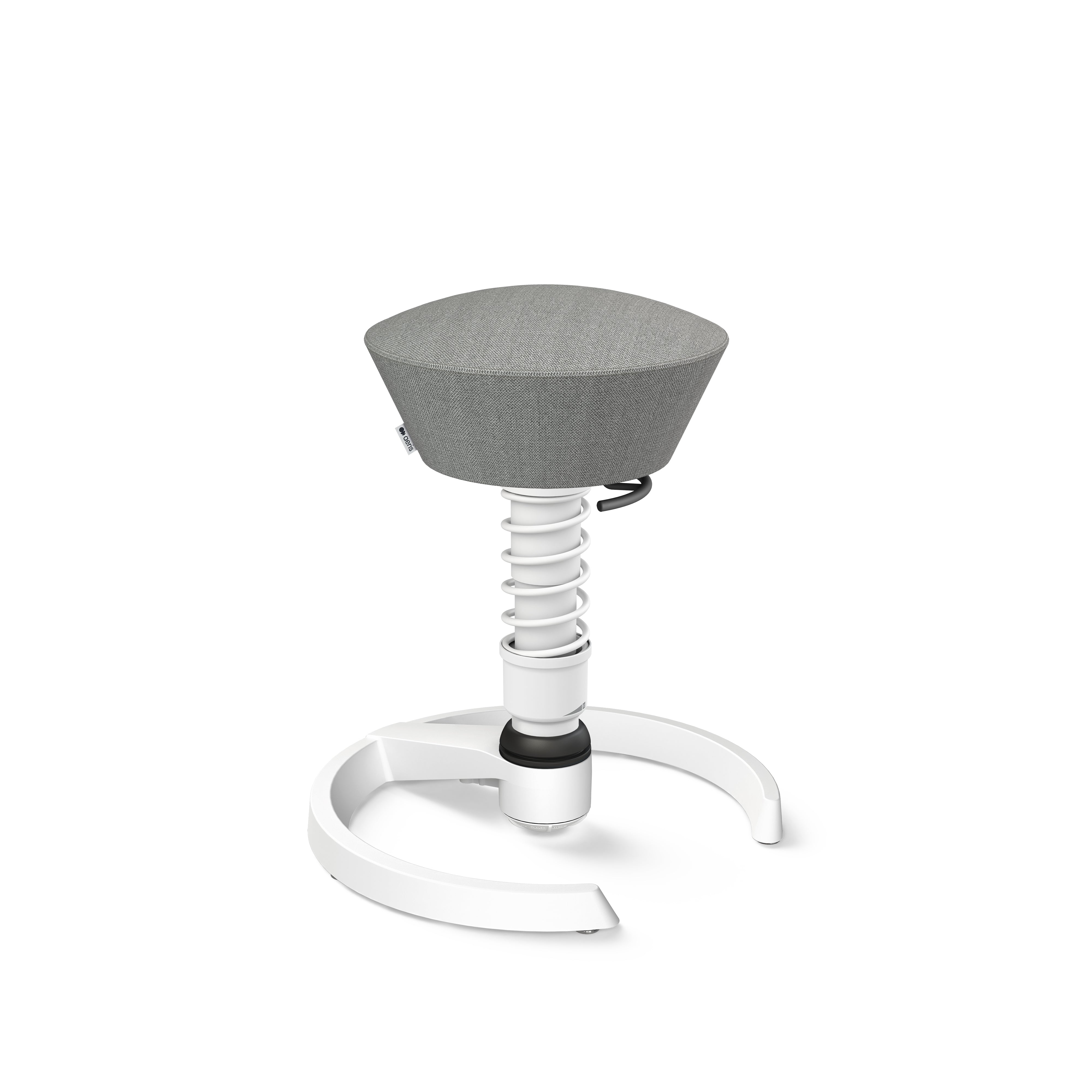 Swopper active chair, stone grey wool blend