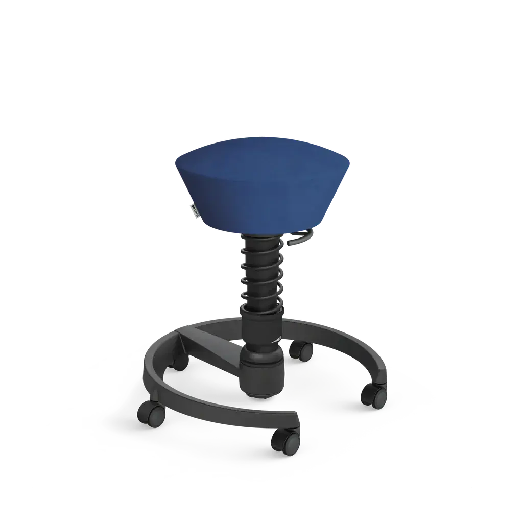 Swopper active chair, blue microfibre