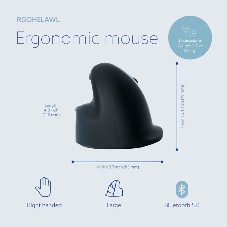 HE Break Mouse large right, bluetooth