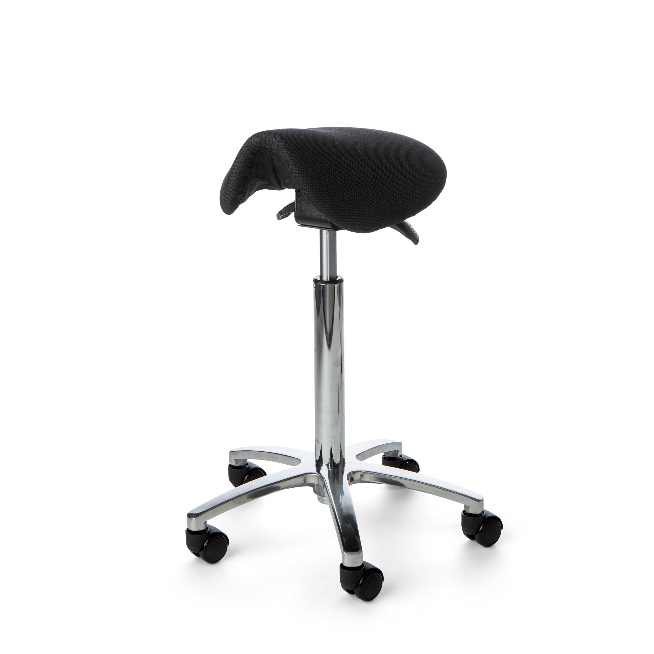 Matilda saddle chair, black fighter fabric