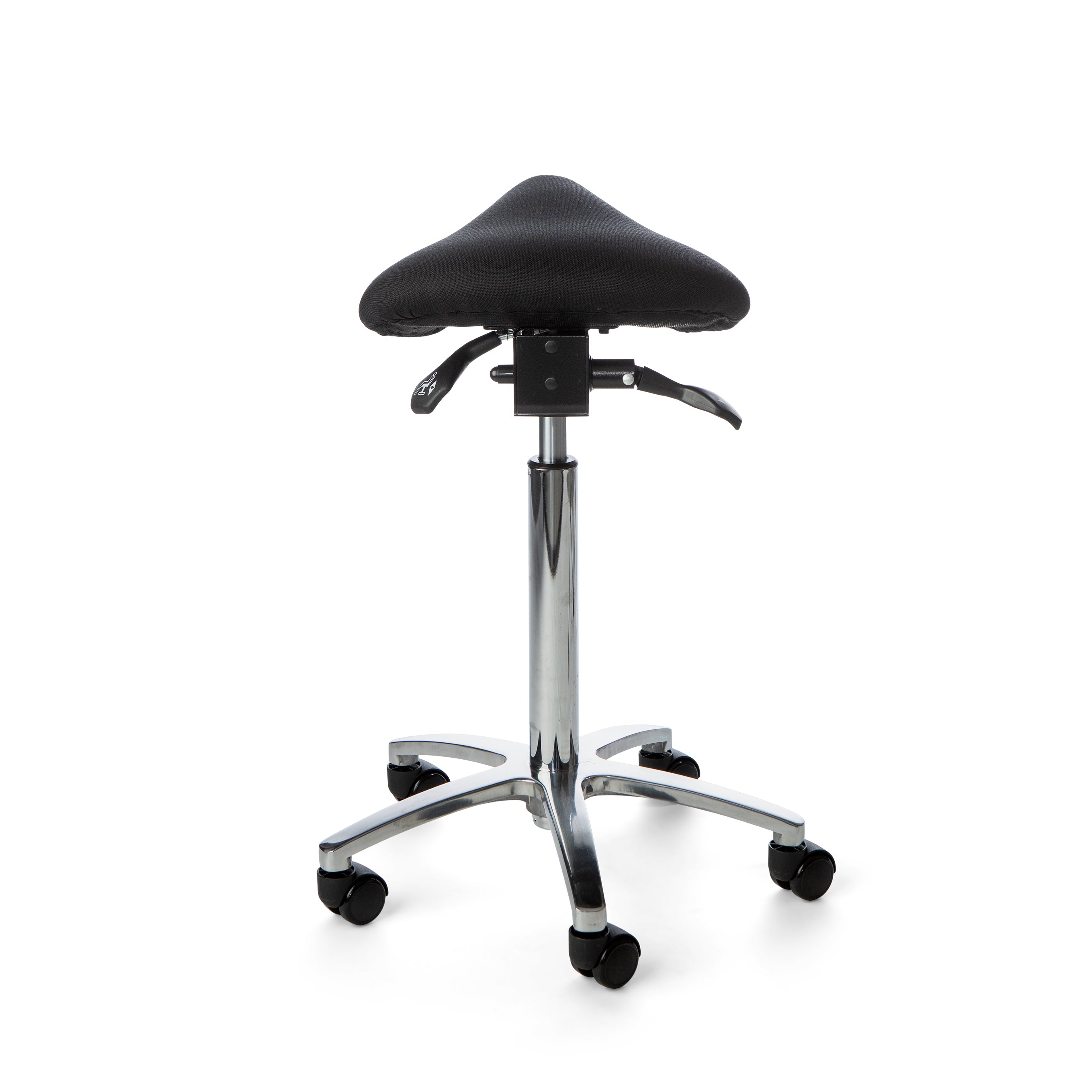 Matilda saddle chair, black fighter fabric