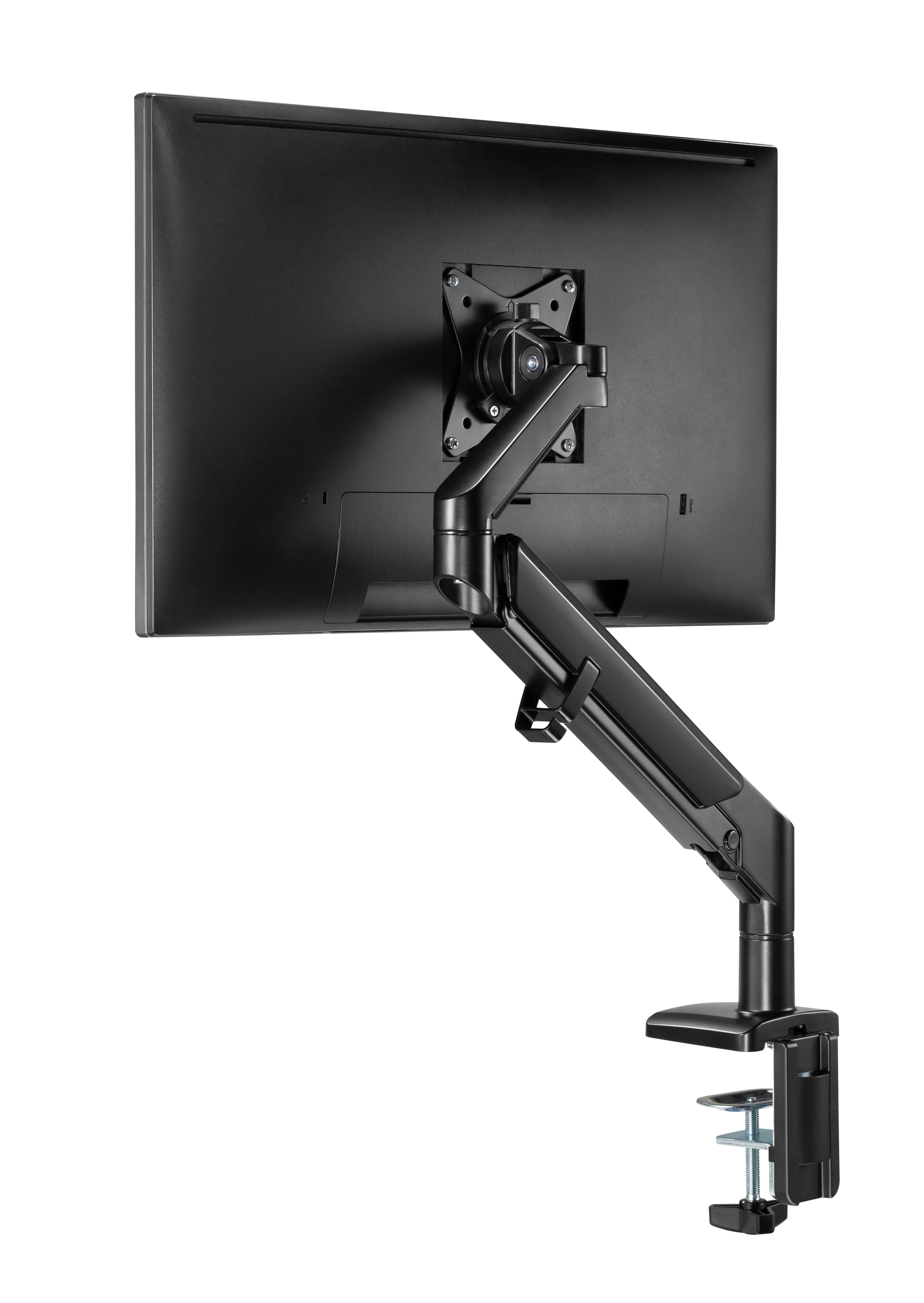 LCD monitor arm with gas spring, black