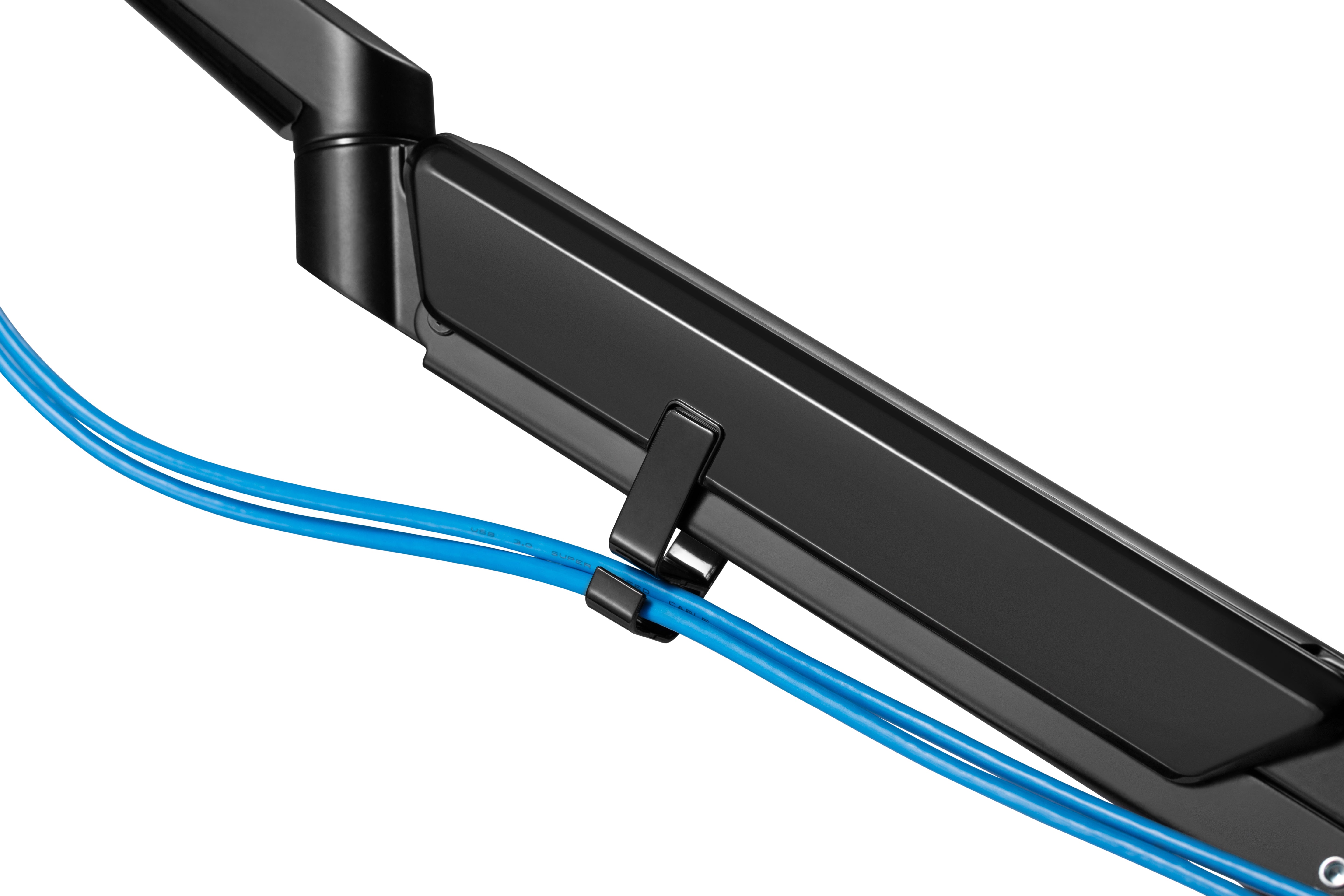 LCD monitor arm with gas spring, black