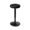 FitSit activity chair in black fabric, ergonomic design, adjustable height, promotes mobility and active work posture.