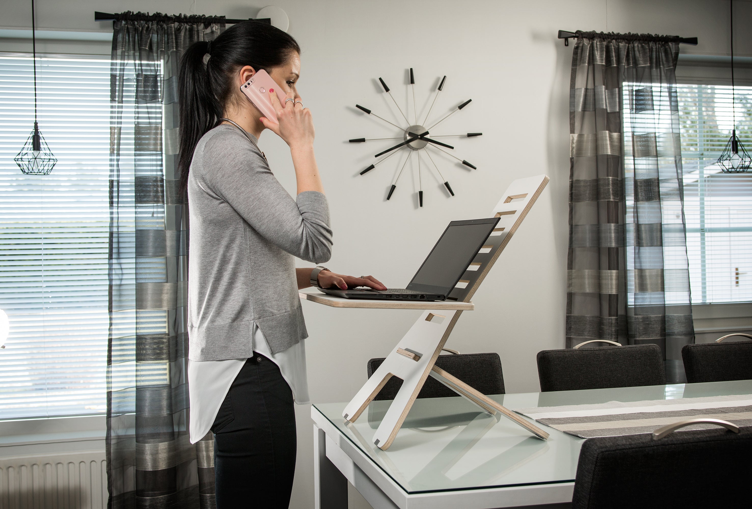 OUTLET – GetUpDesk Light – adjustable desktop, combo package
