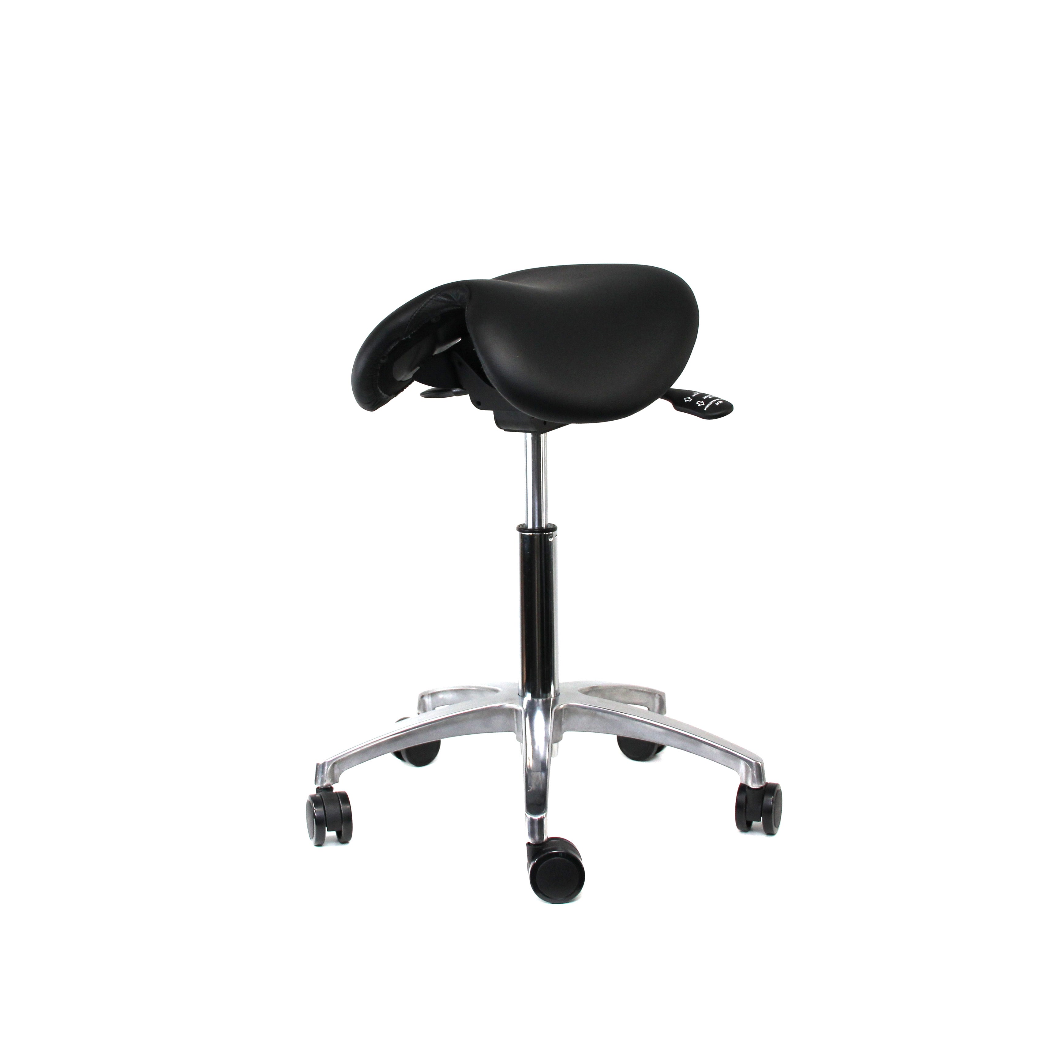 Sofia Saddle Chair - Genuine Leather Upholstery