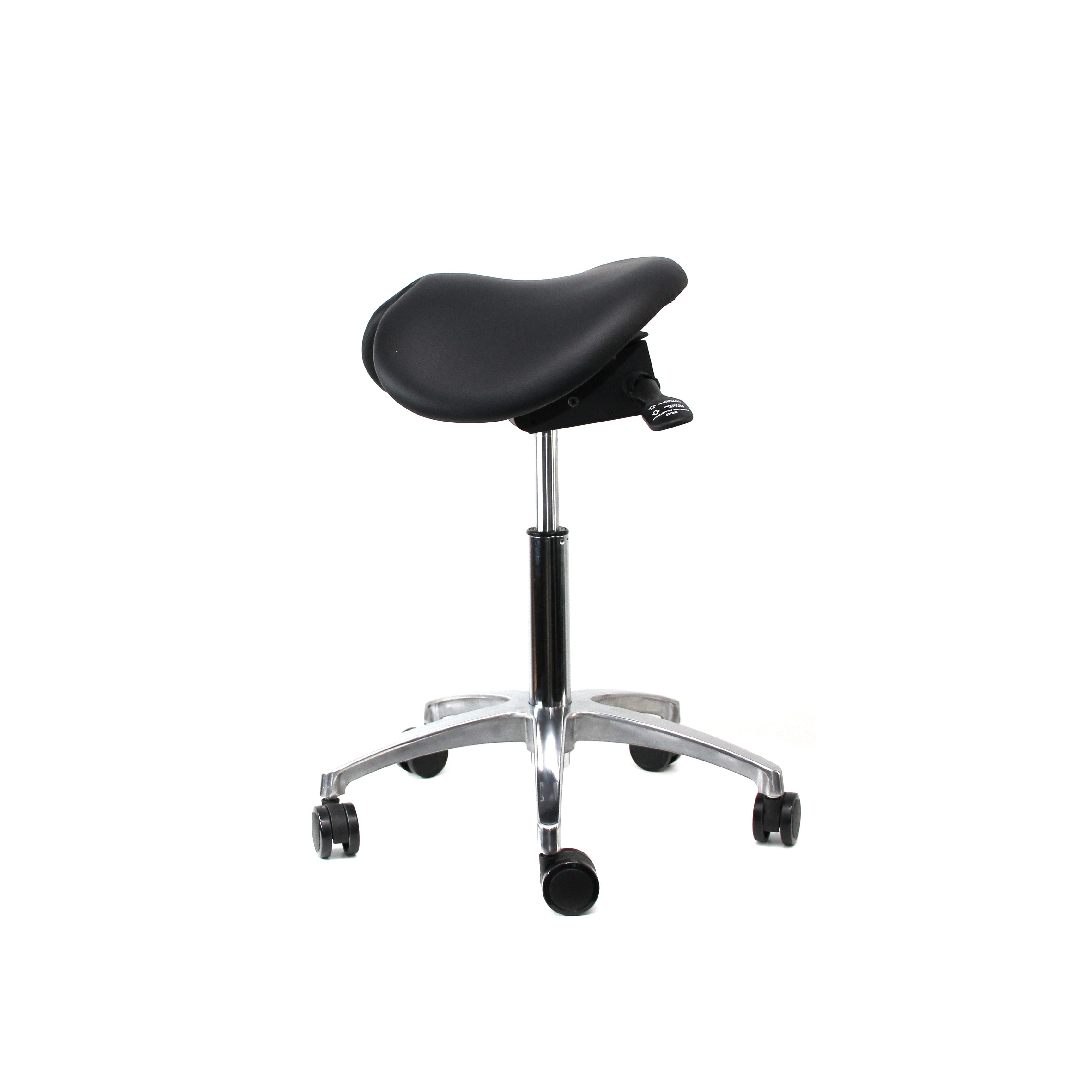 Sofia Saddle Chair - Genuine Leather Upholstery