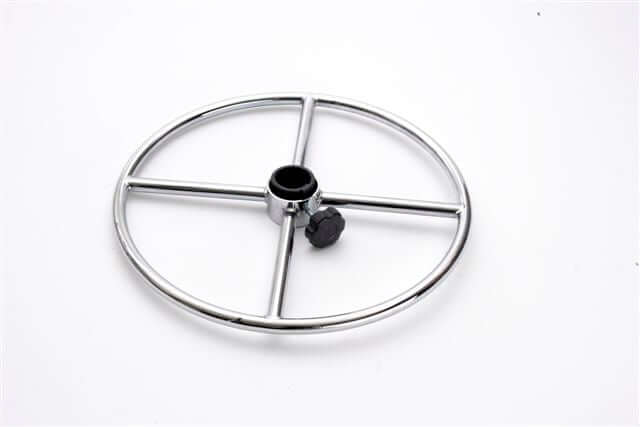 Foot ring accessory for saddle chair, ideal for cashier work and high work surfaces, enhancing stability and comfort.