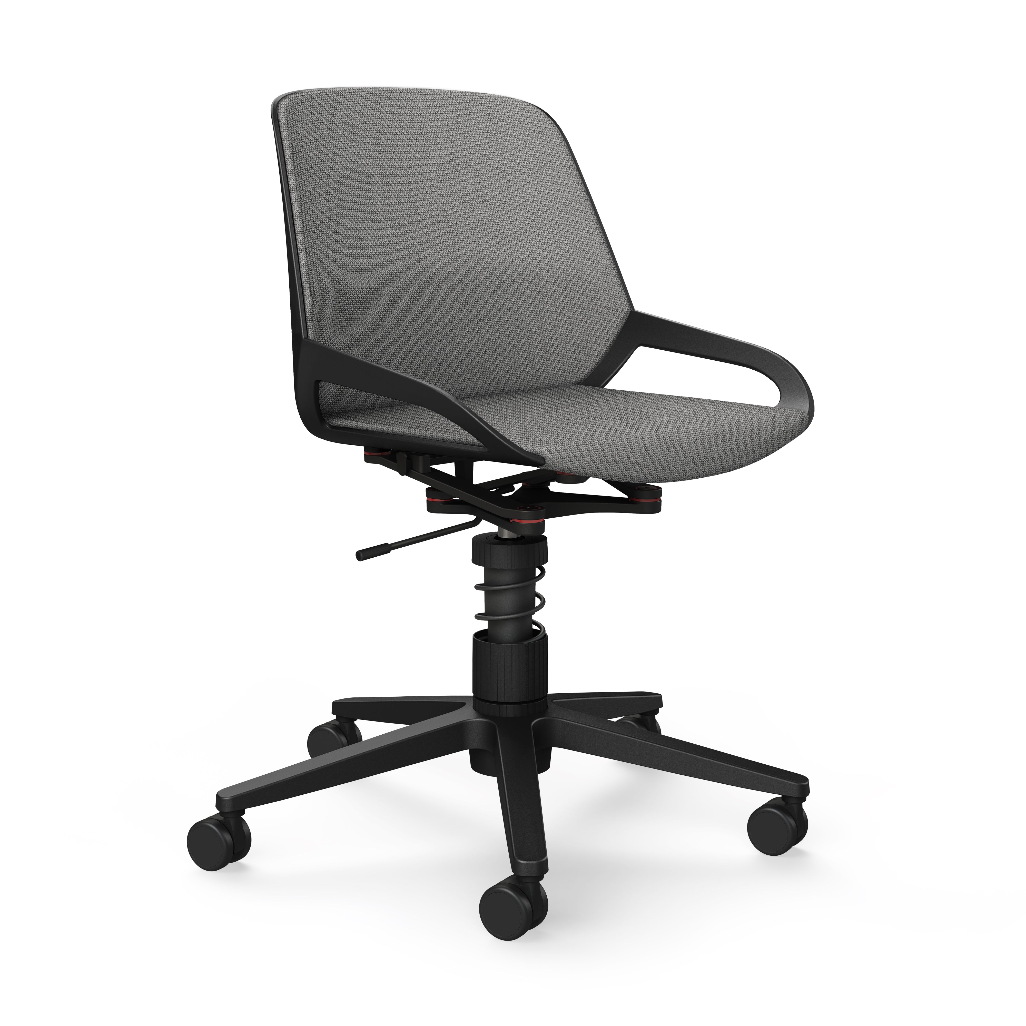 Numo Task Spring active chair – light grey melange/black