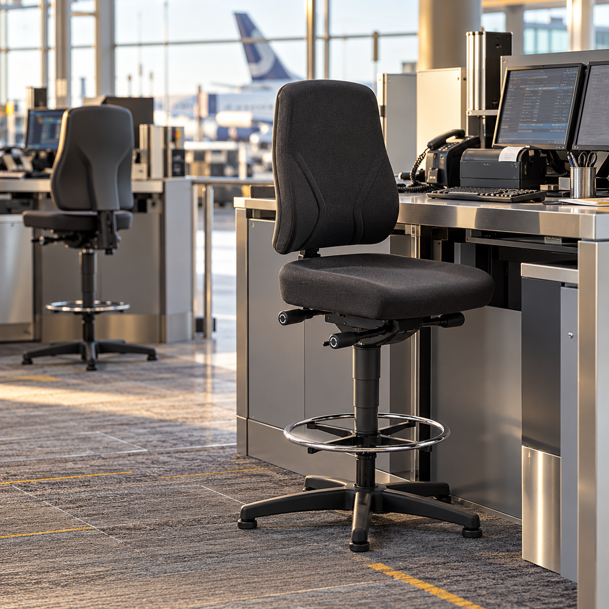 All-In-One Trend 3 work chair, black fabric