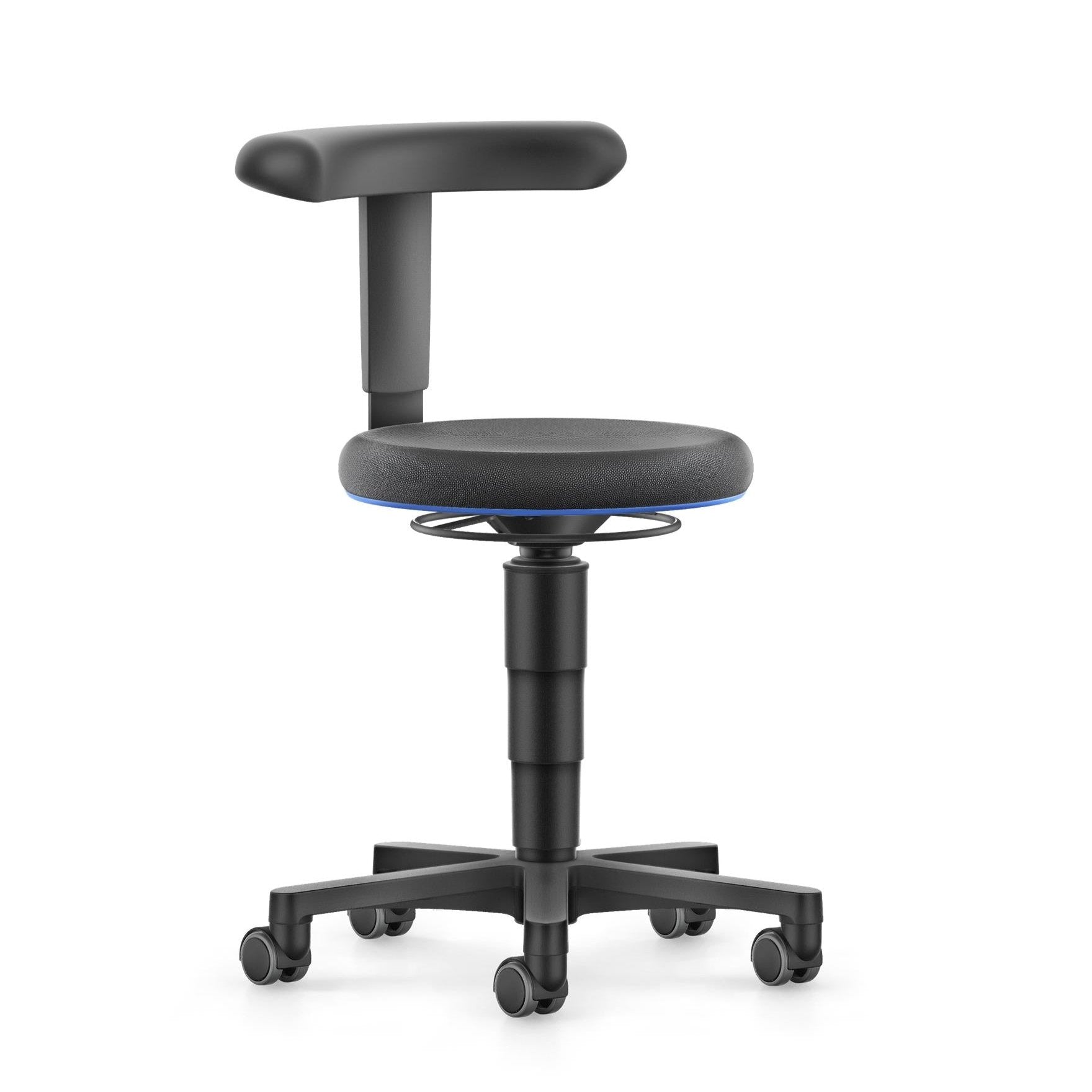 Stool - flex support, black fabric