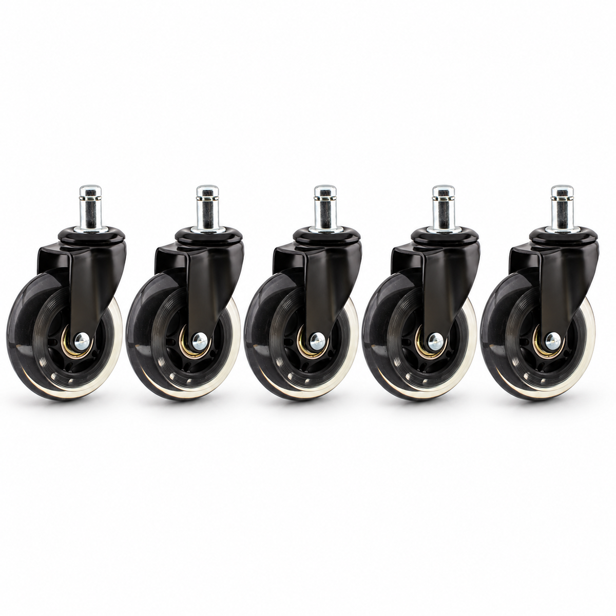 Inline polyurethane castors - 5 pcs