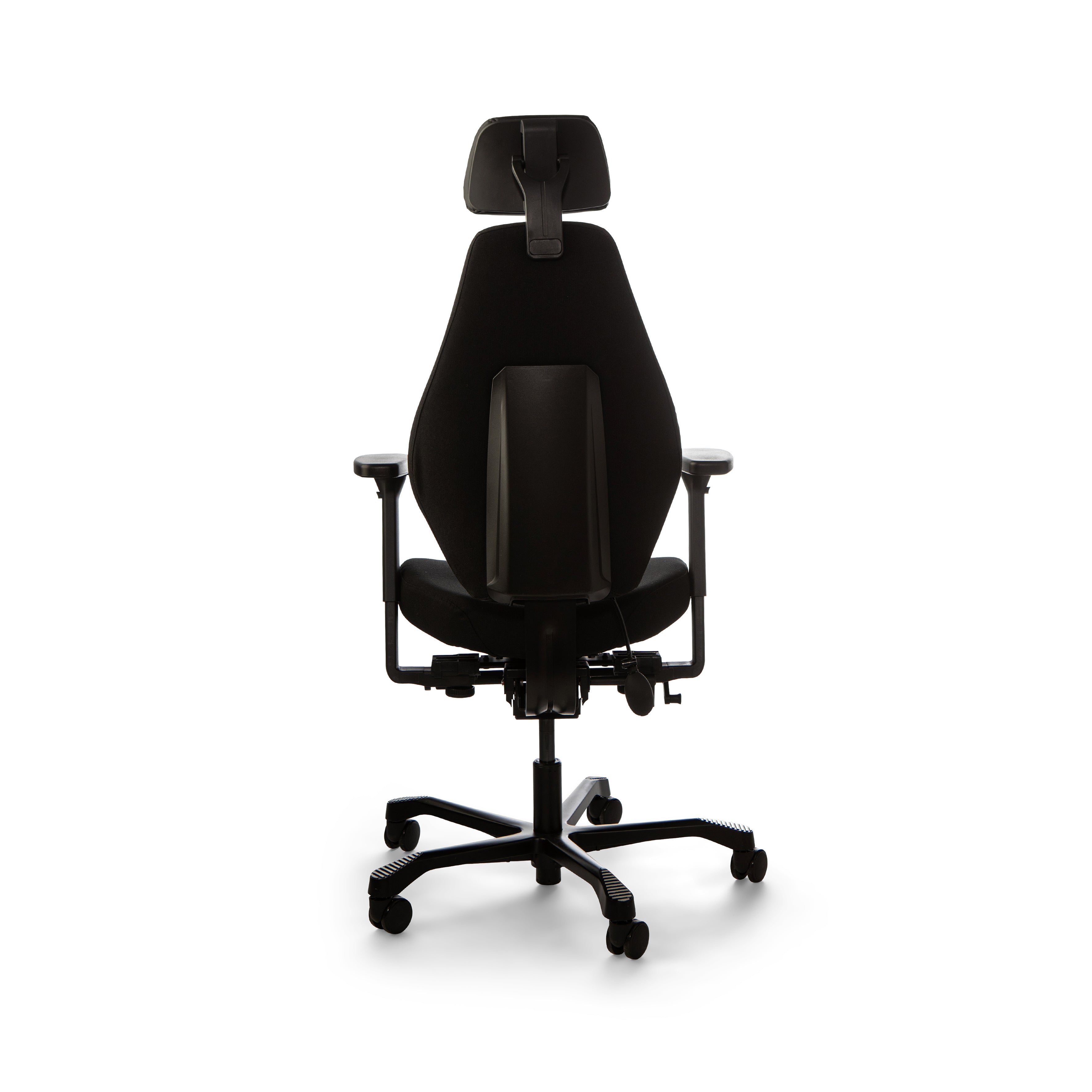 Josefin Office Chair, Black Fabric Upholstery