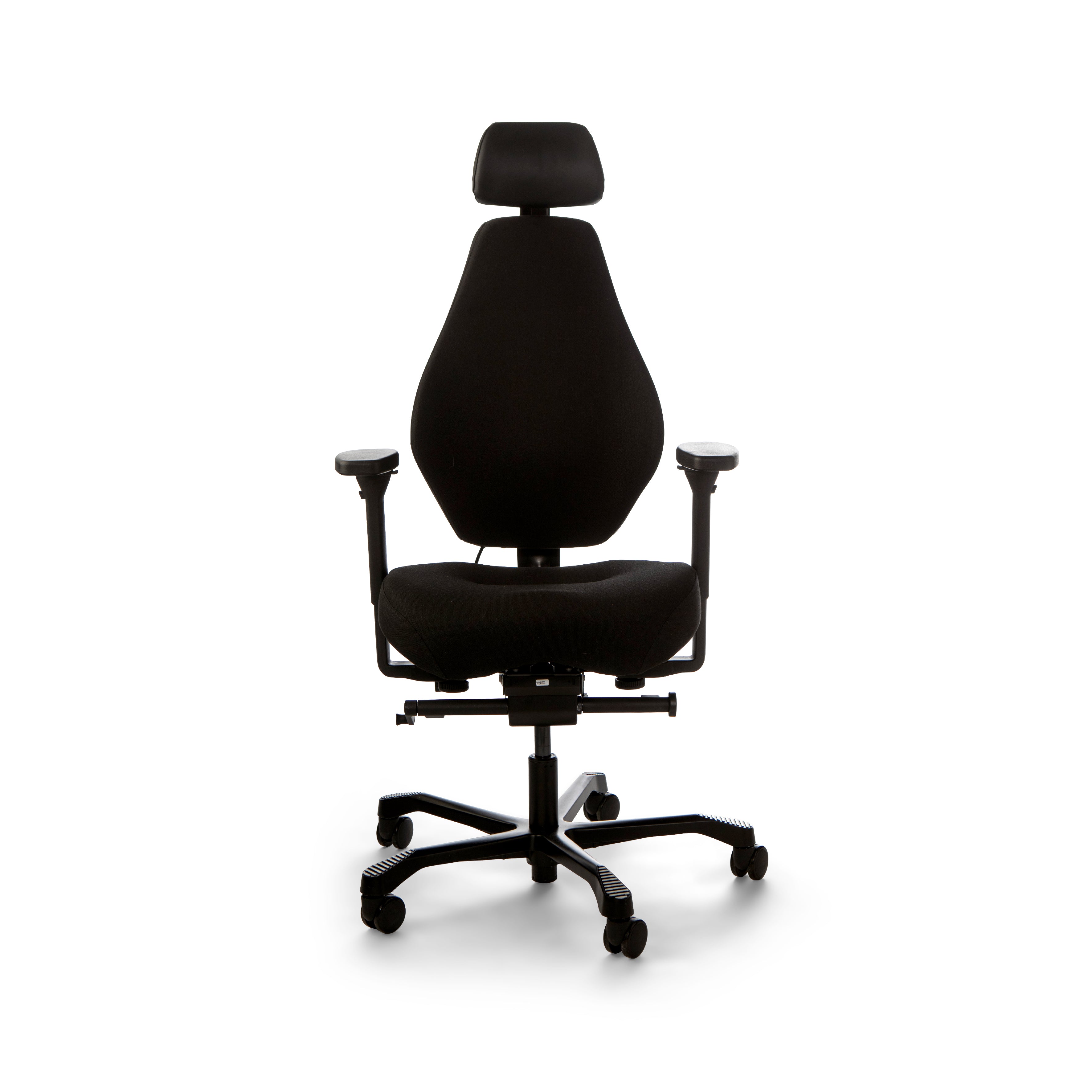 Josefin Office Chair, Black Fabric Upholstery