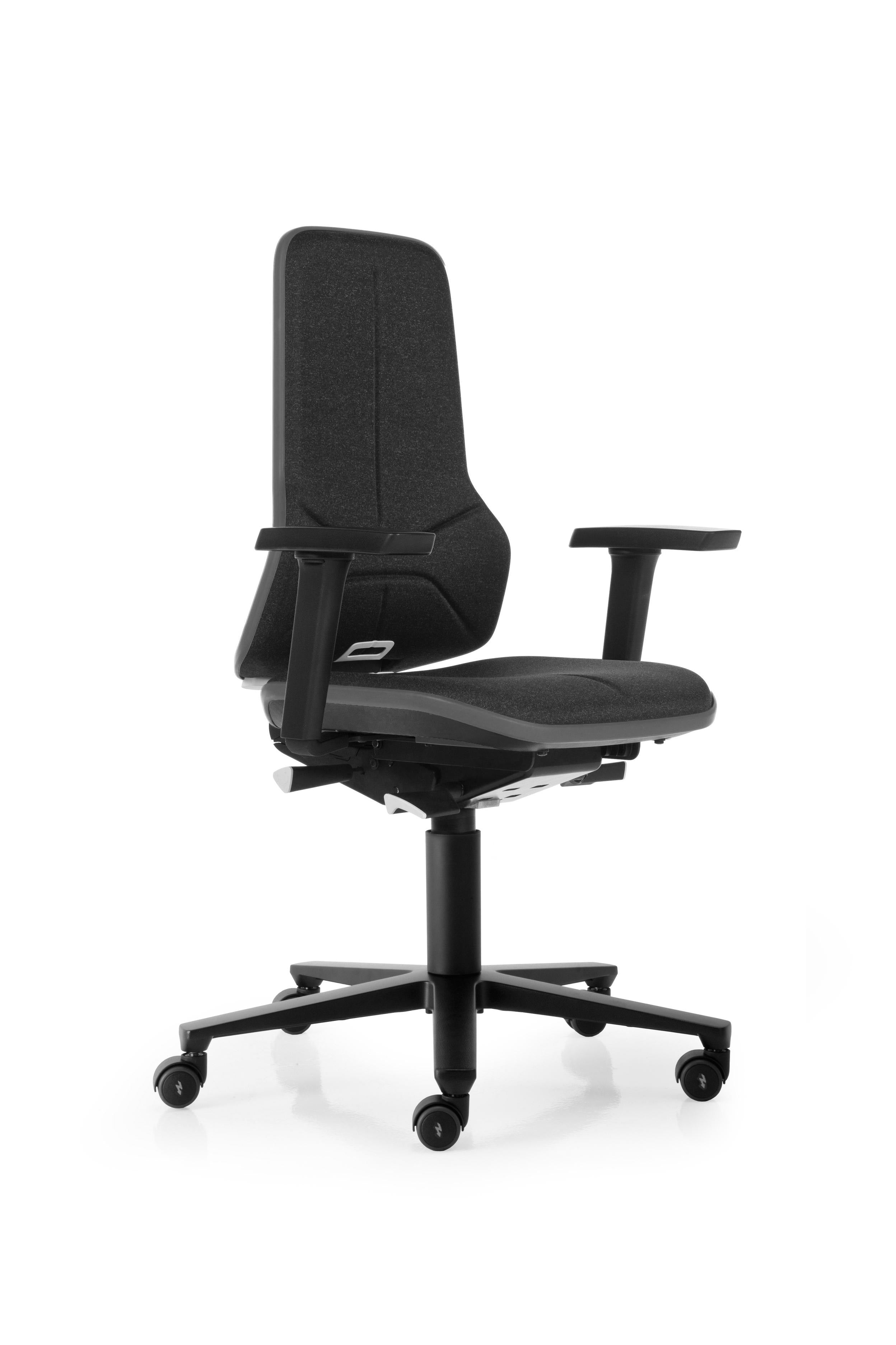 Neon 2 ESD Work Chair, synchro mechanism – 4D armrests – Duotec fabric upholstery