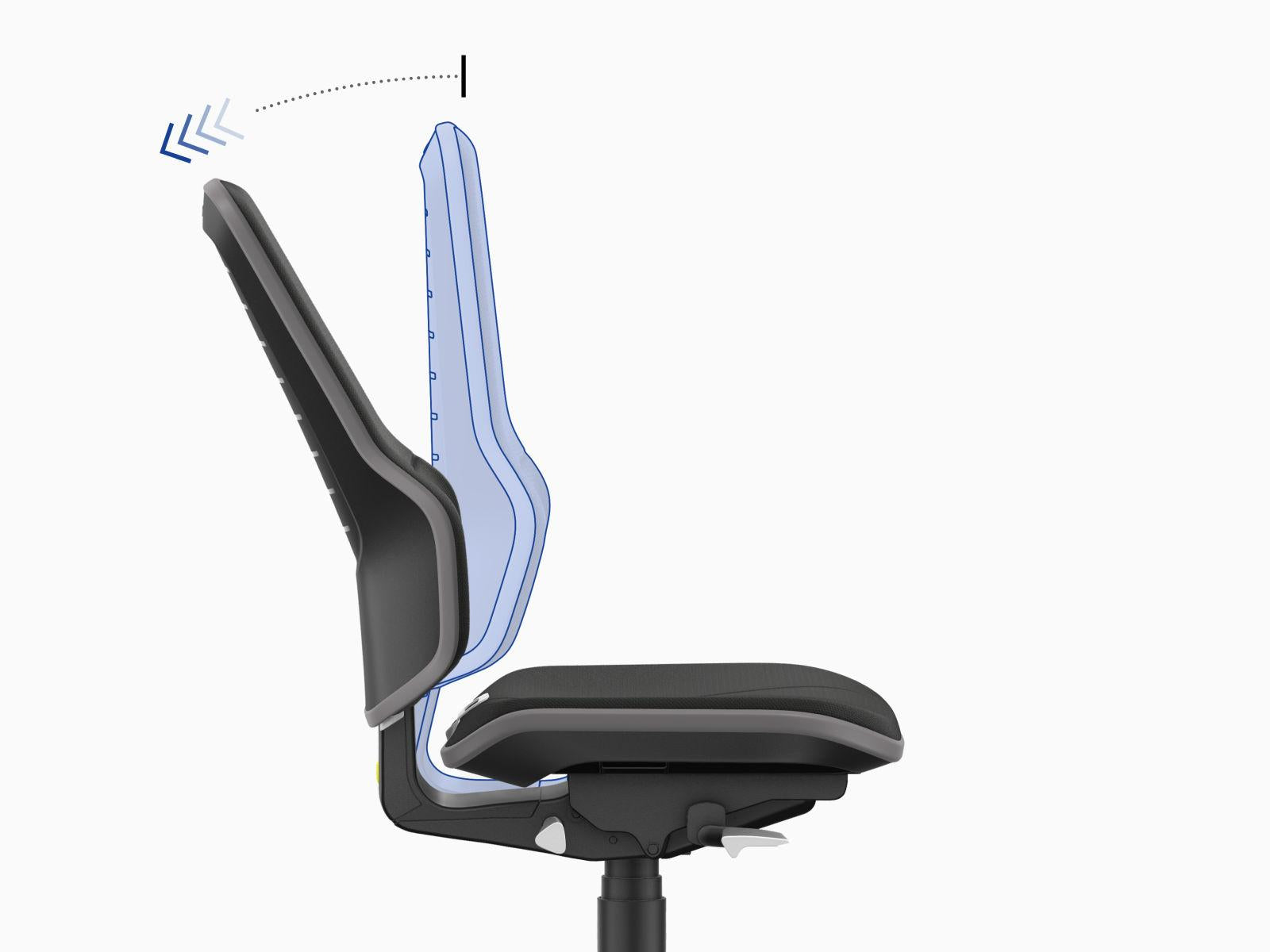 Neon 2 ESD Work Chair, synchro mechanism – 4D armrests – Duotec fabric upholstery