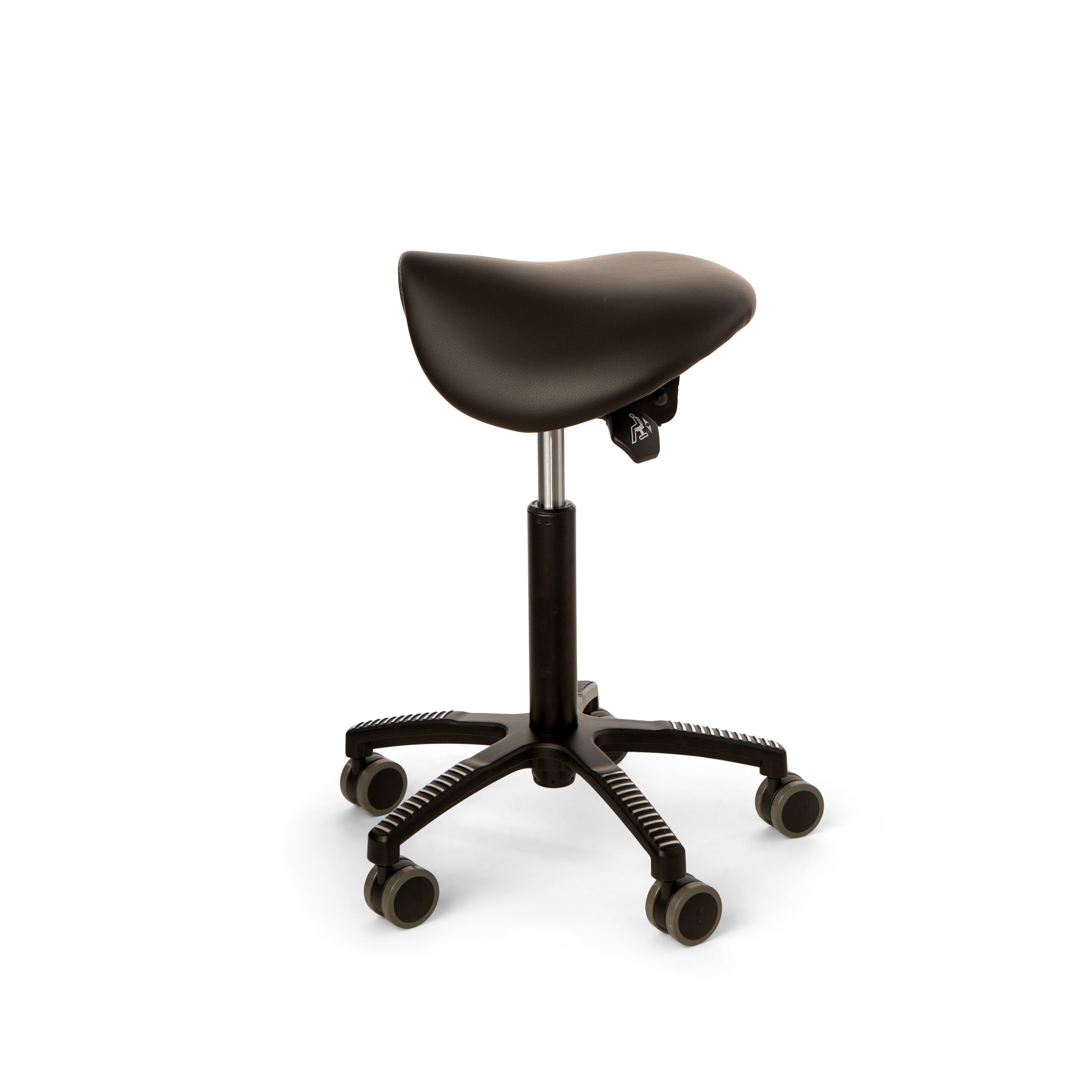 ErgoSaddle chair artificial leather, black