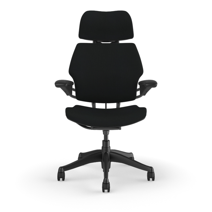 Humanscale Freedom Task Chair – with Headrest – Black Kvadrat Fabric