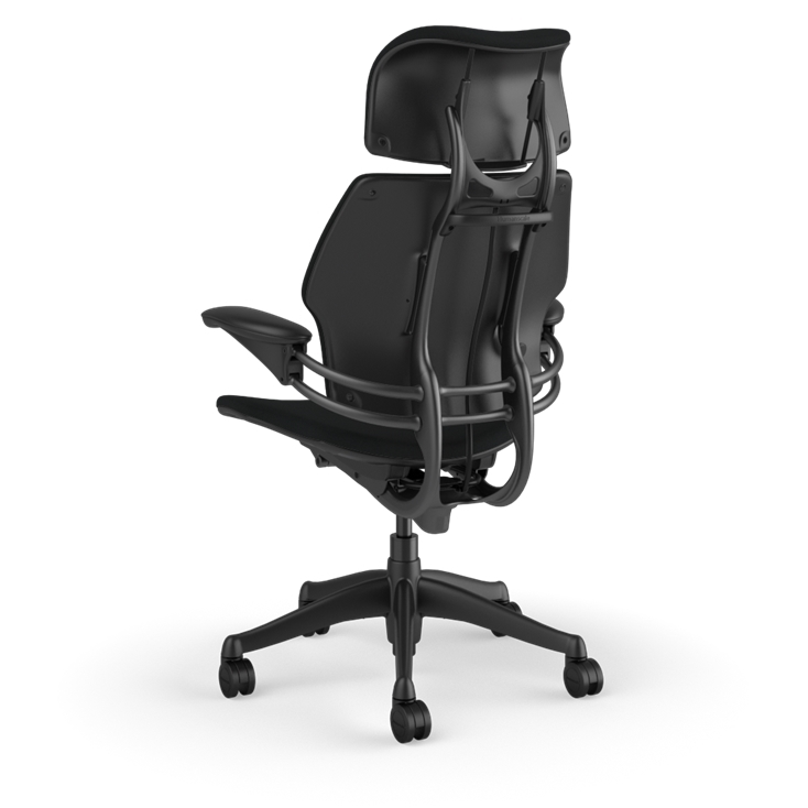 Humanscale Freedom Task Chair – with Headrest – Black Kvadrat Fabric