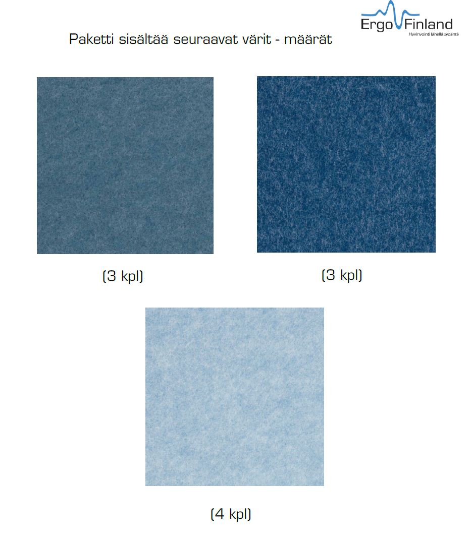 Focus Hexagon – acoustic panel, blue (10 pcs)