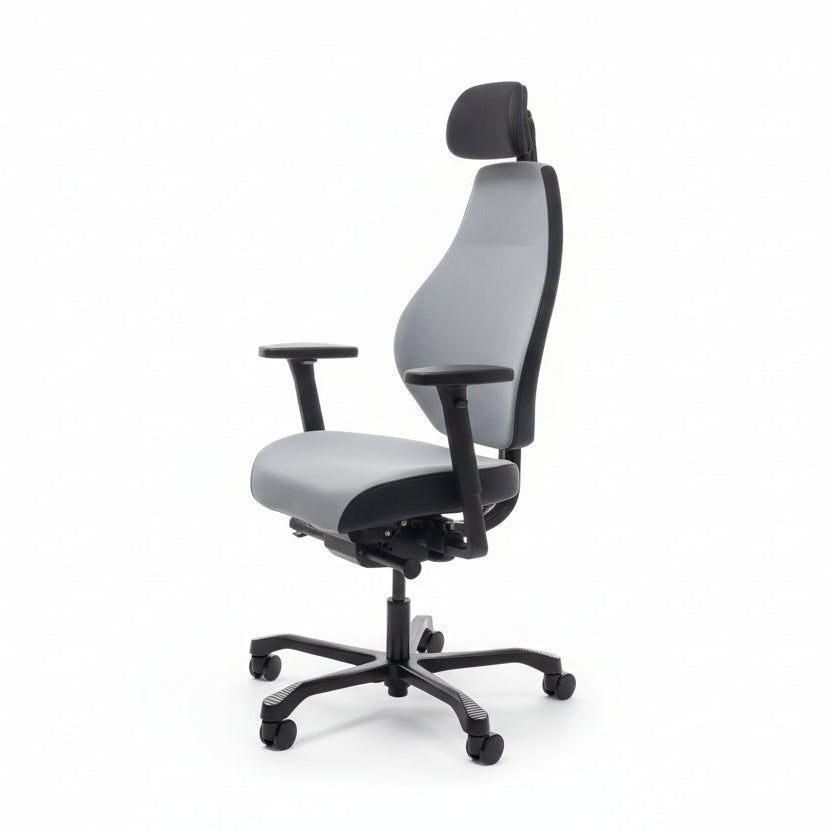 Josefin Office Chair, Grey Fabric Upholstery