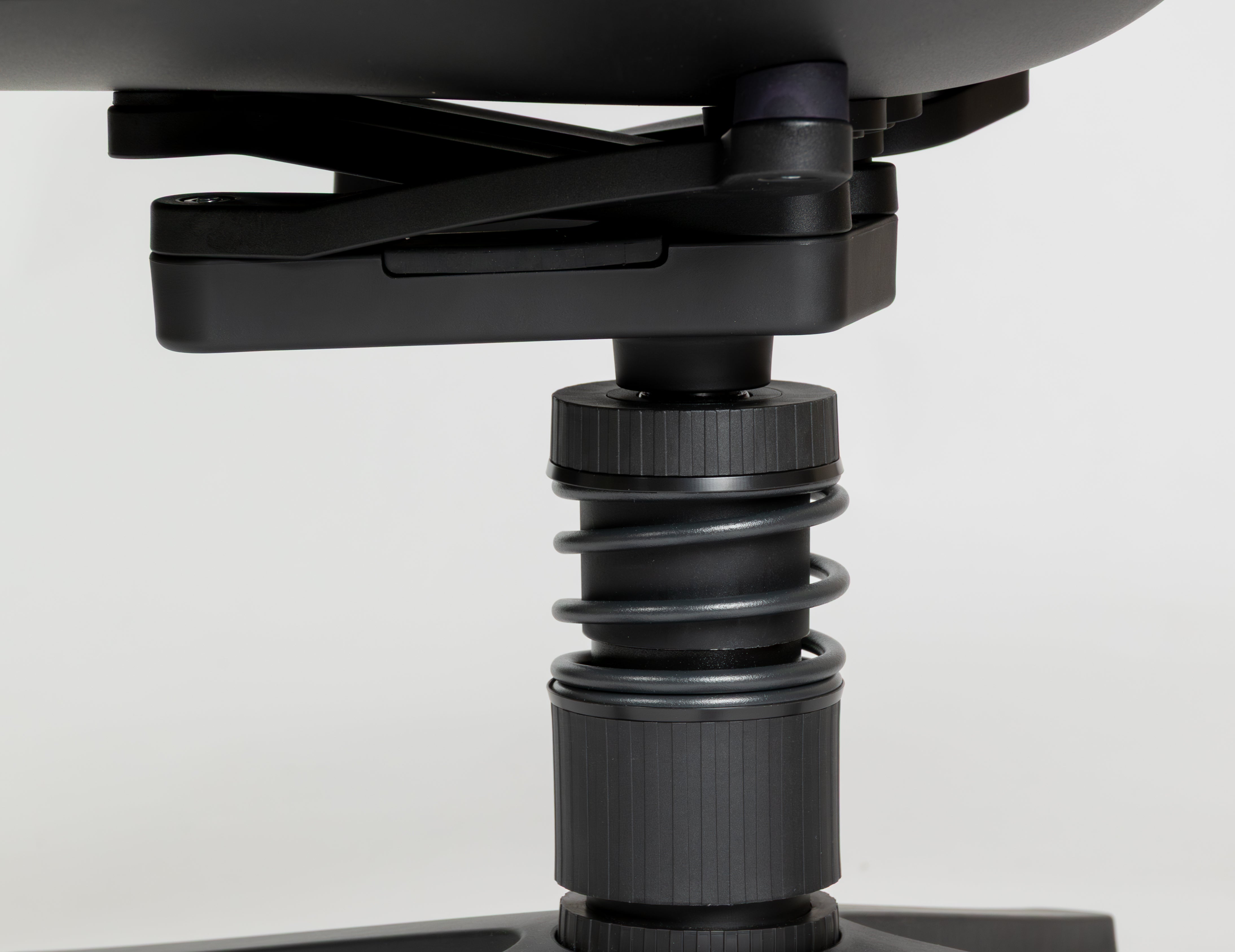 Linu Task with Spring – Light Grey Cura Fabric Upholstery