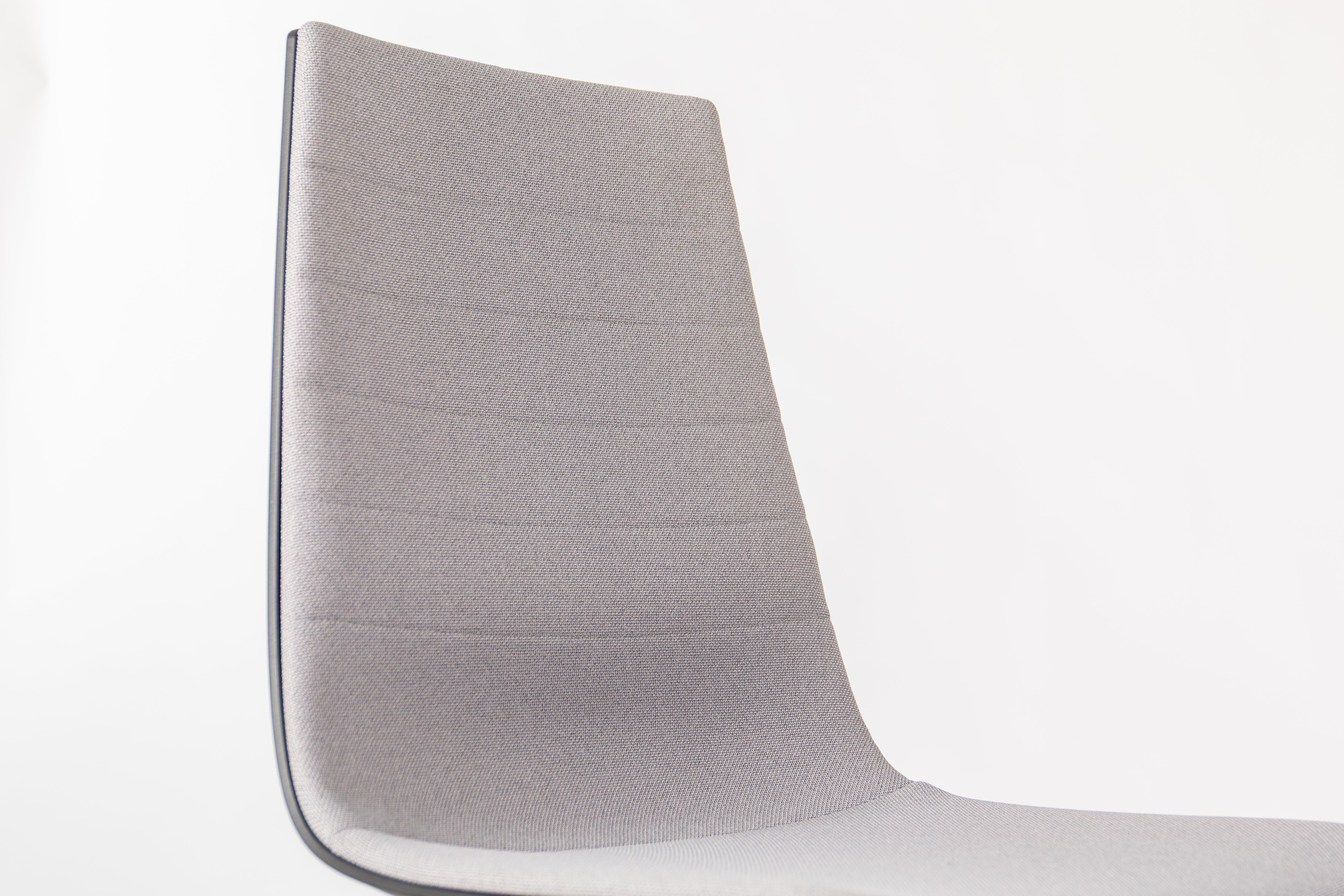 Linu Task with Spring – Light Grey Cura Fabric Upholstery