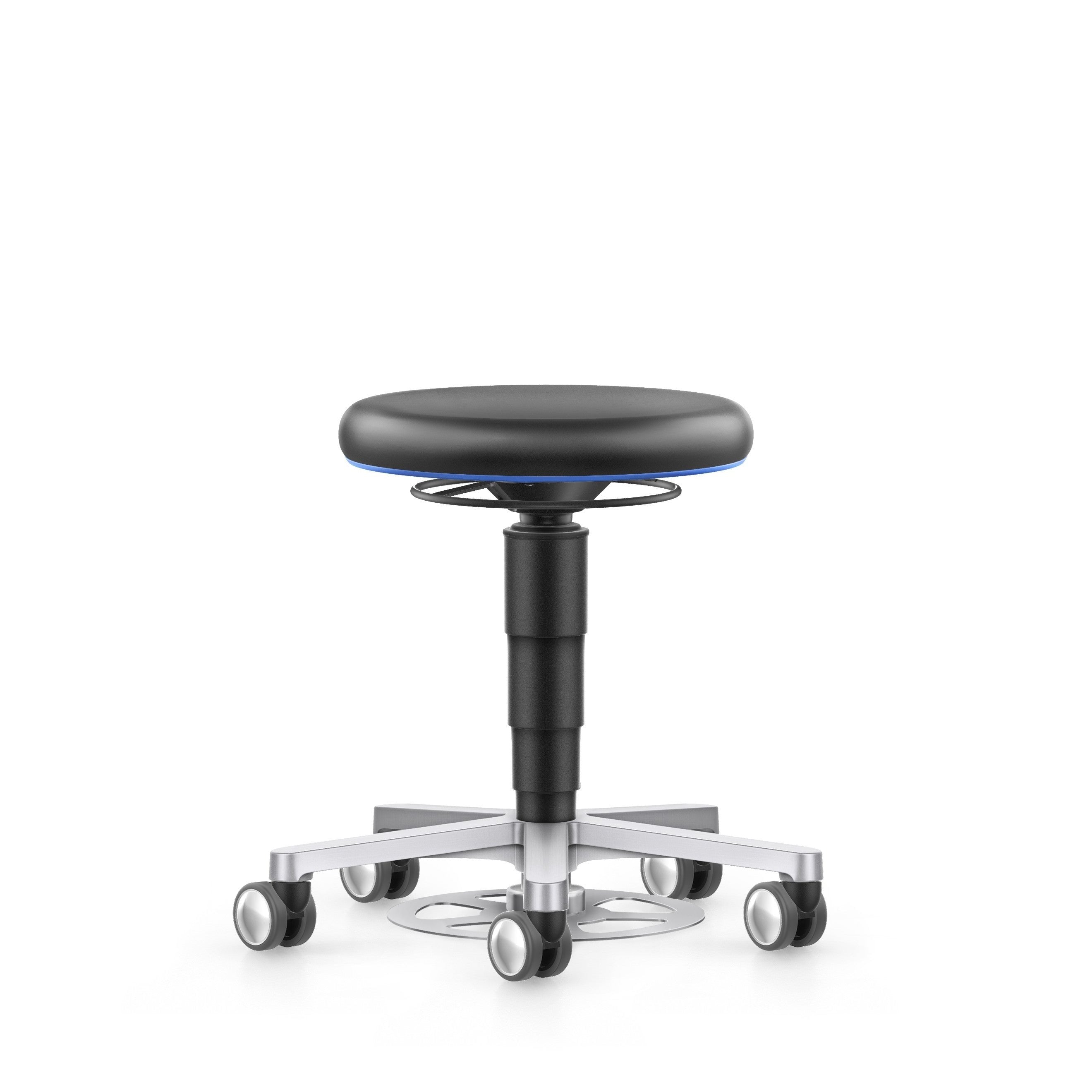 Stool, artificial leather, foot release