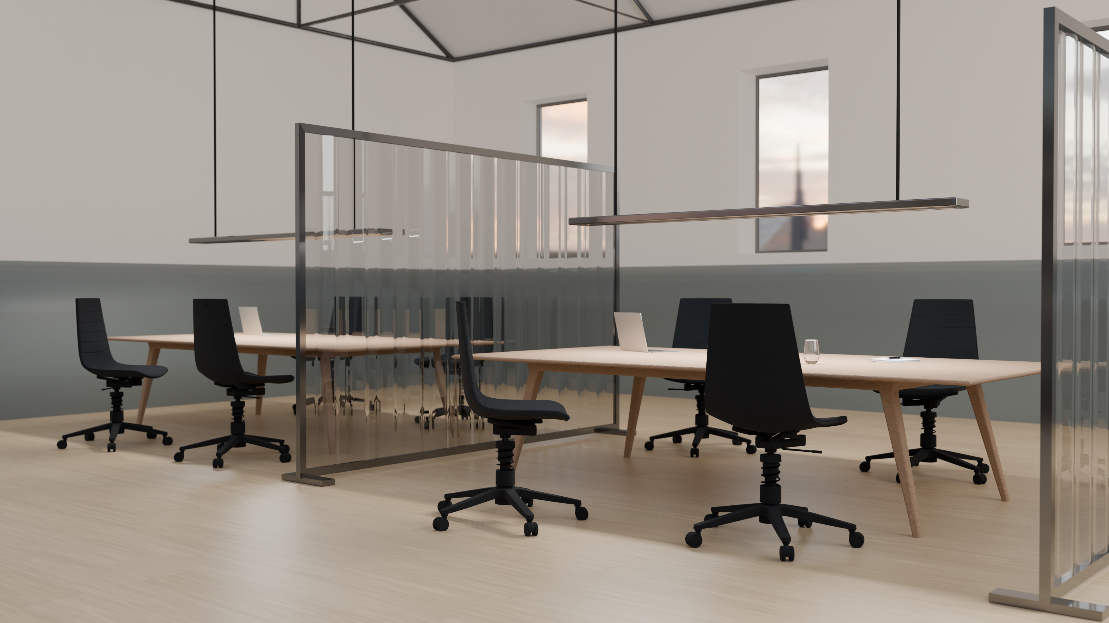 Linu Task with Spring – Light Grey Cura Fabric Upholstery