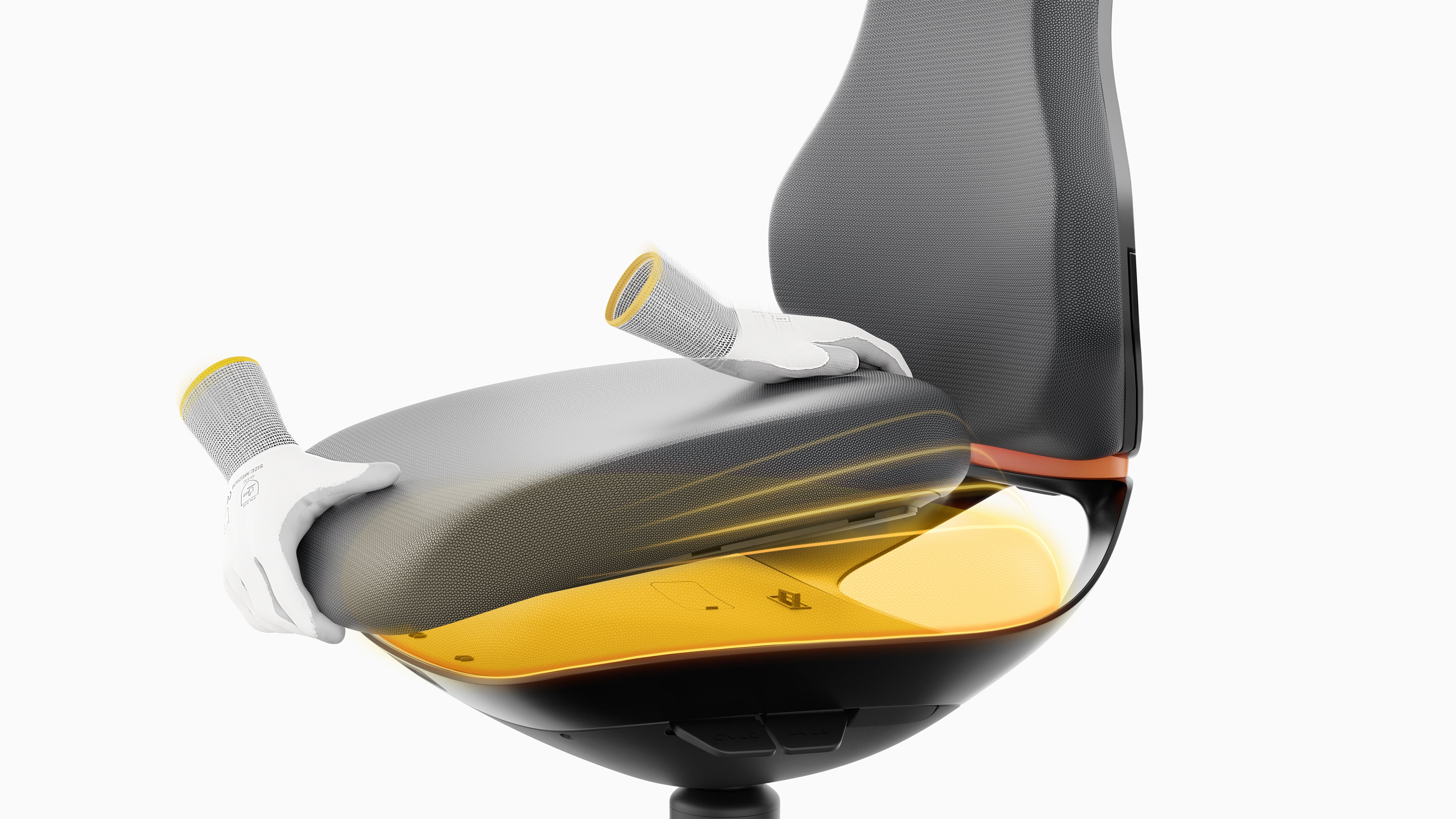 Texon with castors, black artificial leather