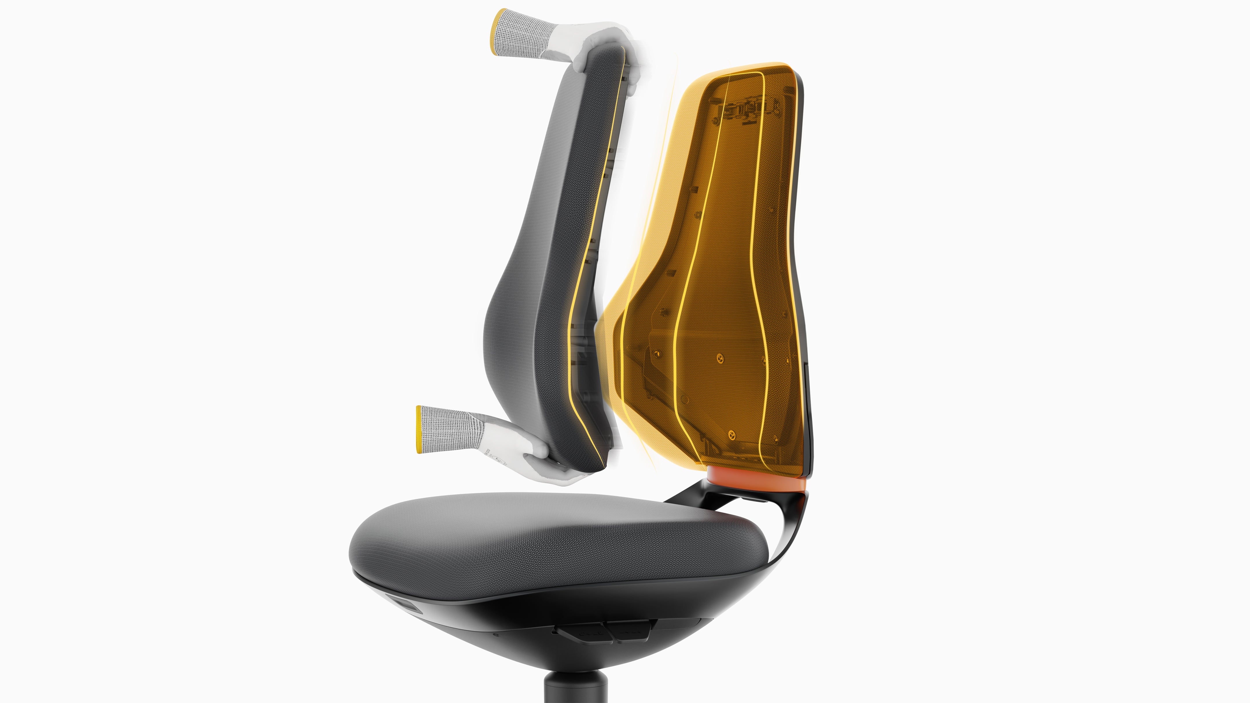 Texon with castors, black artificial leather