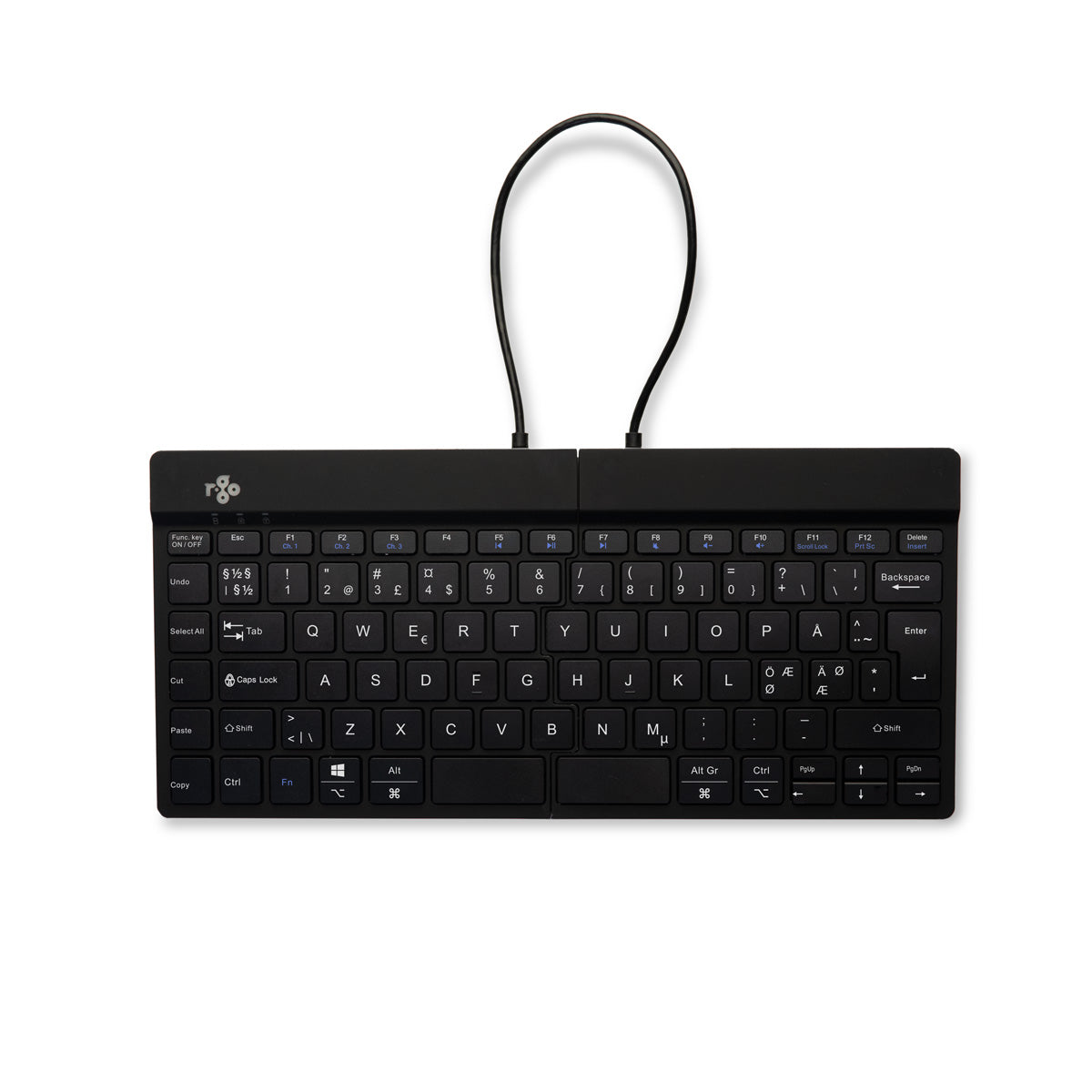 Ergo-R Black, split mini keyboard - Bluetooth