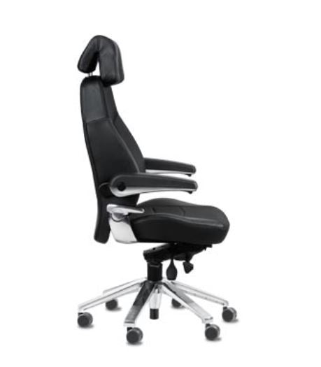 Svenstol® S5 24/7 Control Room Chair - Climatex Fabric / Genuine Leather
