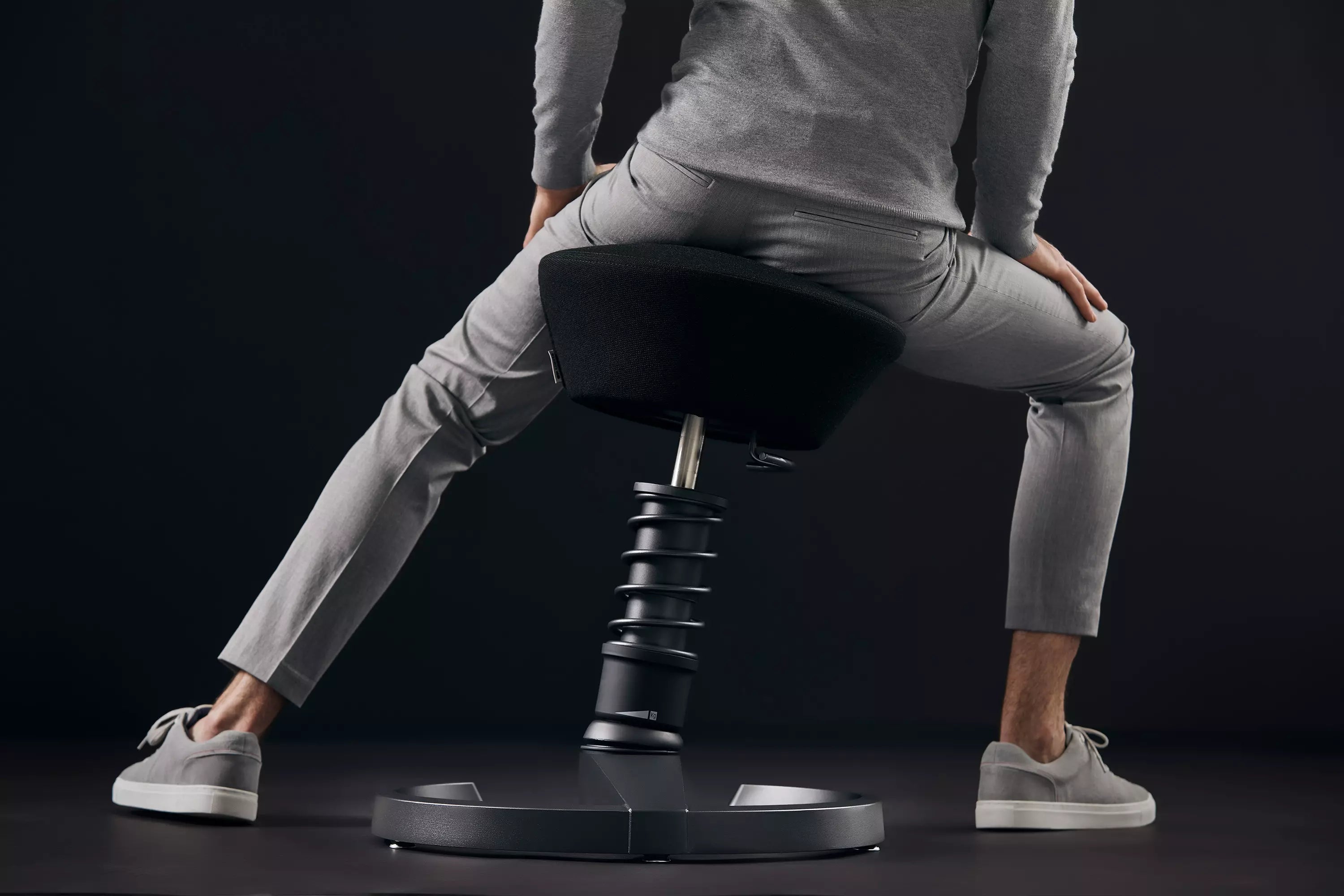 Swopper active chair, red microfibre