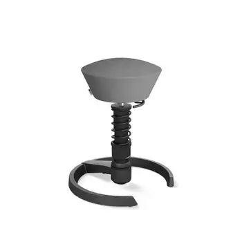Grey microfibre Swopper active chair with Aeris 3D technology for ergonomic comfort and movement in modern office settings.