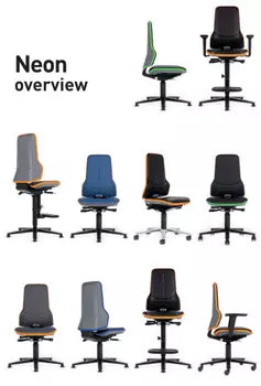 Neon 2 office chair, Synchro mechanism - faux leather, 4D armrests
