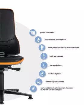 Neon 2 office chair, Synchro mechanism - faux leather, 4D armrests