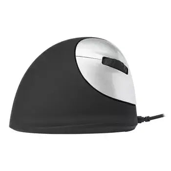 Ergonomic R-Go HiMouse medium right, wired mouse designed to reduce strain and promote efficient, healthy computer use.