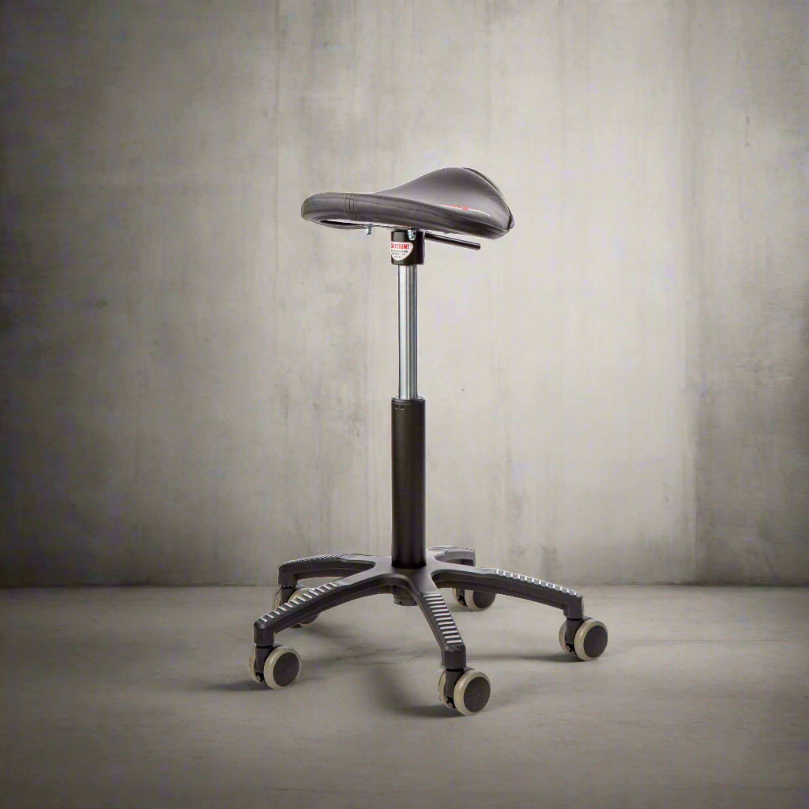 GetUpSaddle chair, black artificial leather