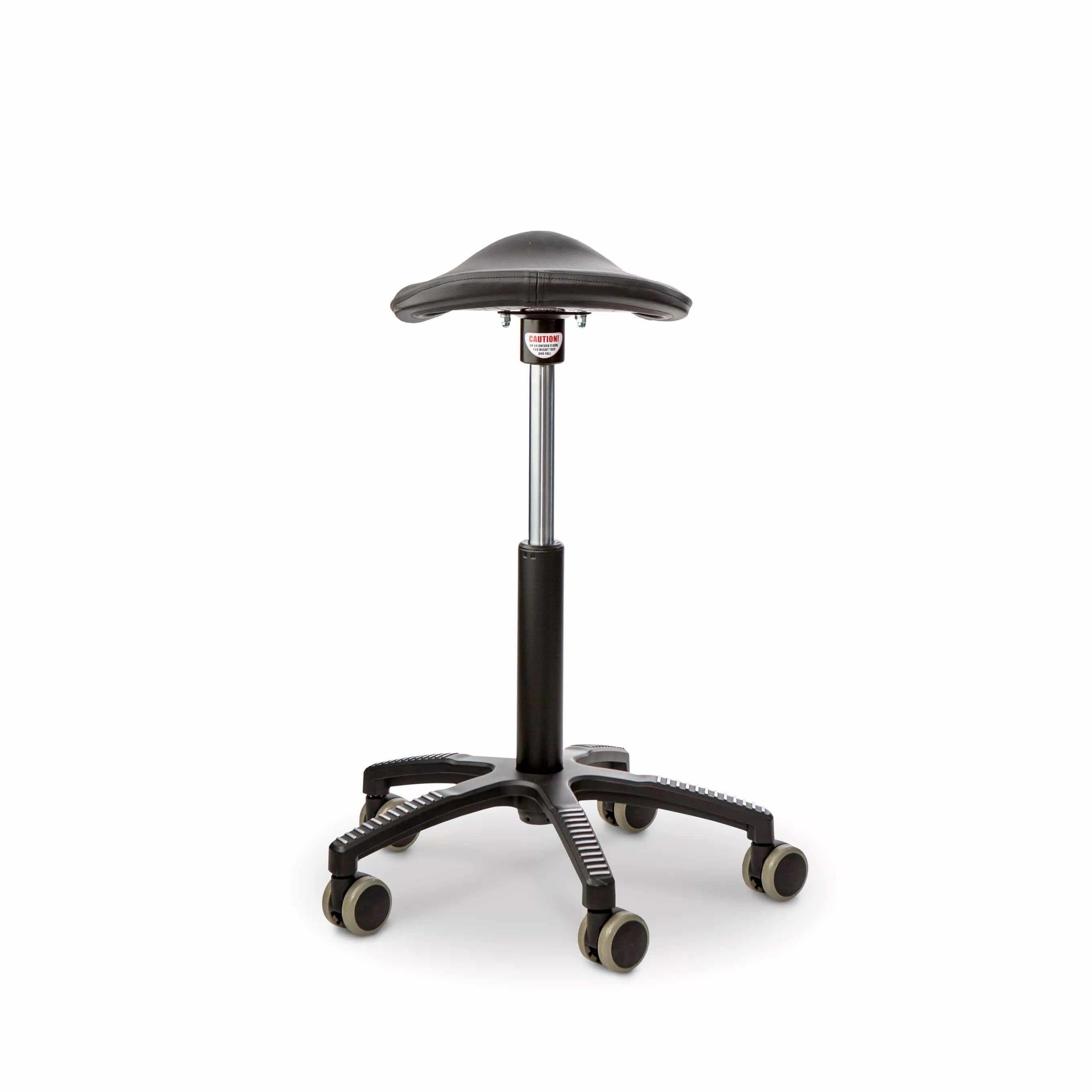 GetUpSaddle chair, black artificial leather
