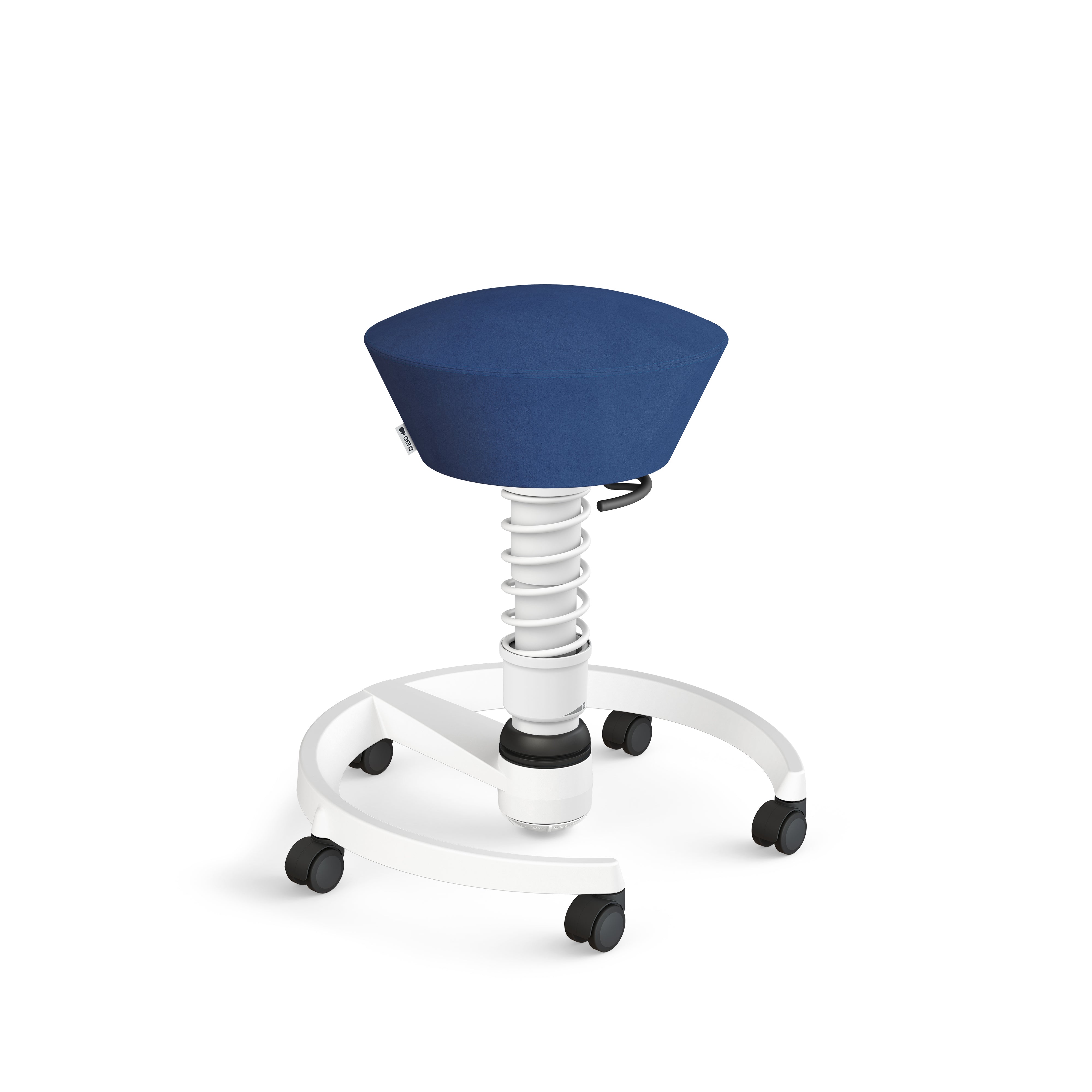 Swopper active chair, blue microfibre