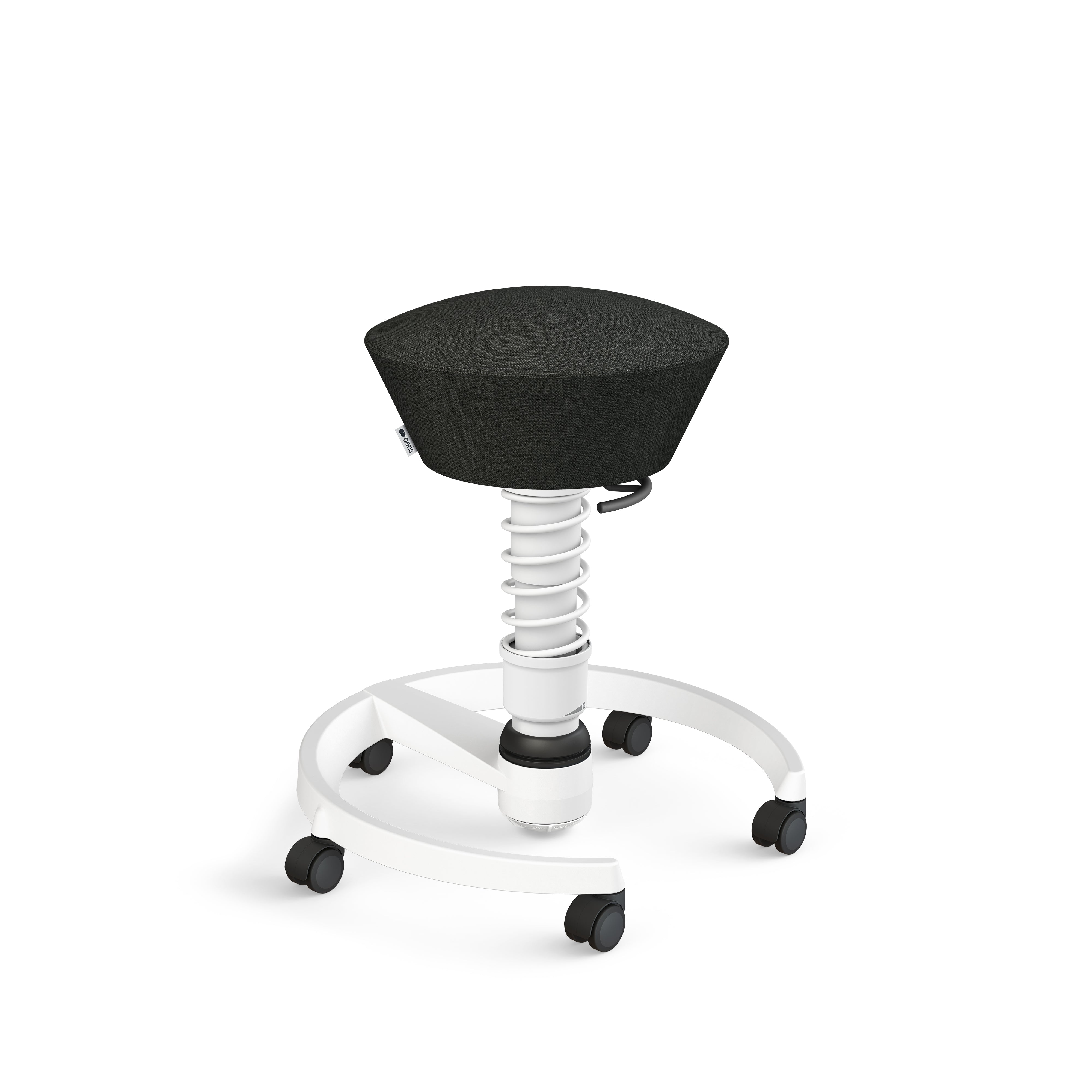 Swopper active chair, black wool blend