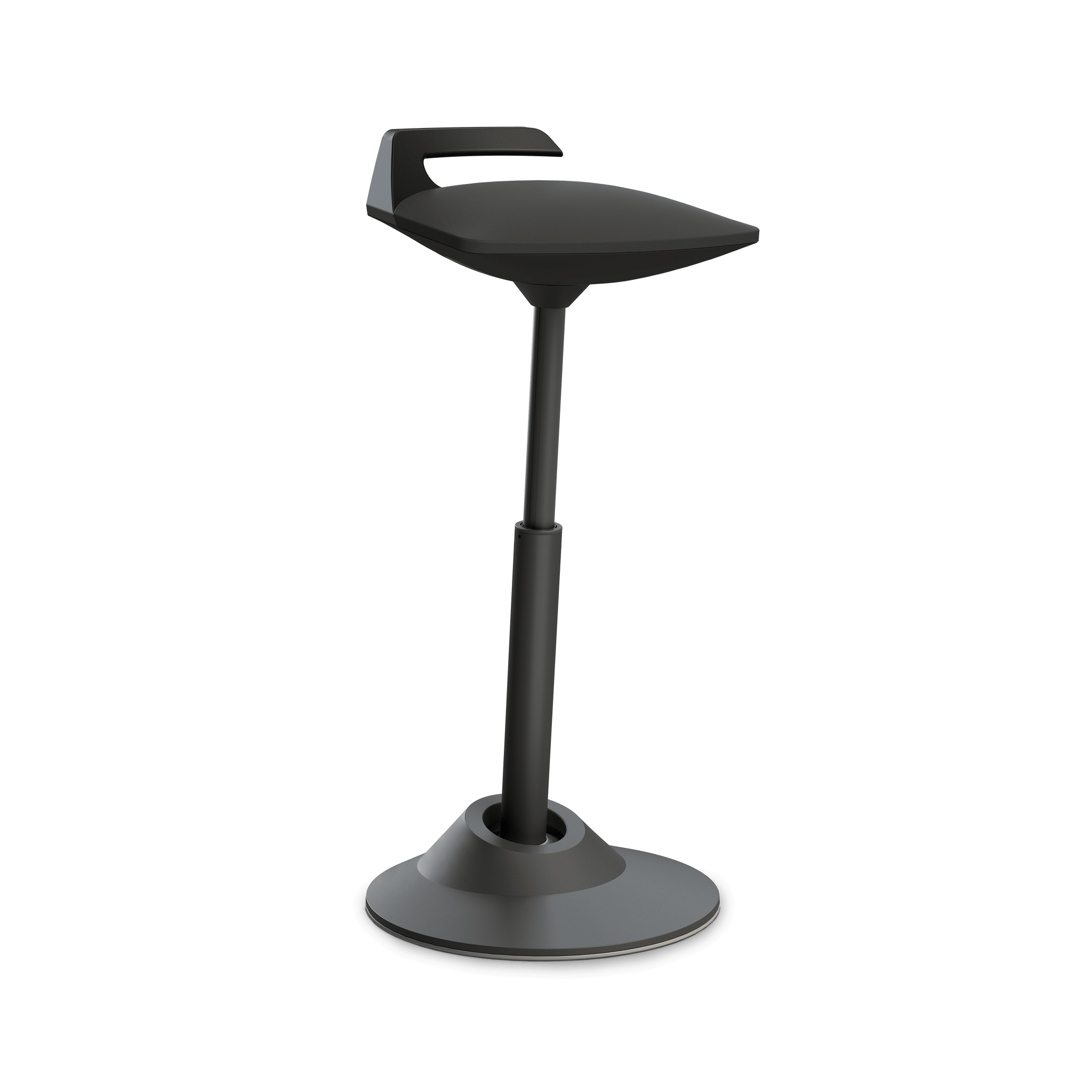 Muvman active chair, black artificial leather