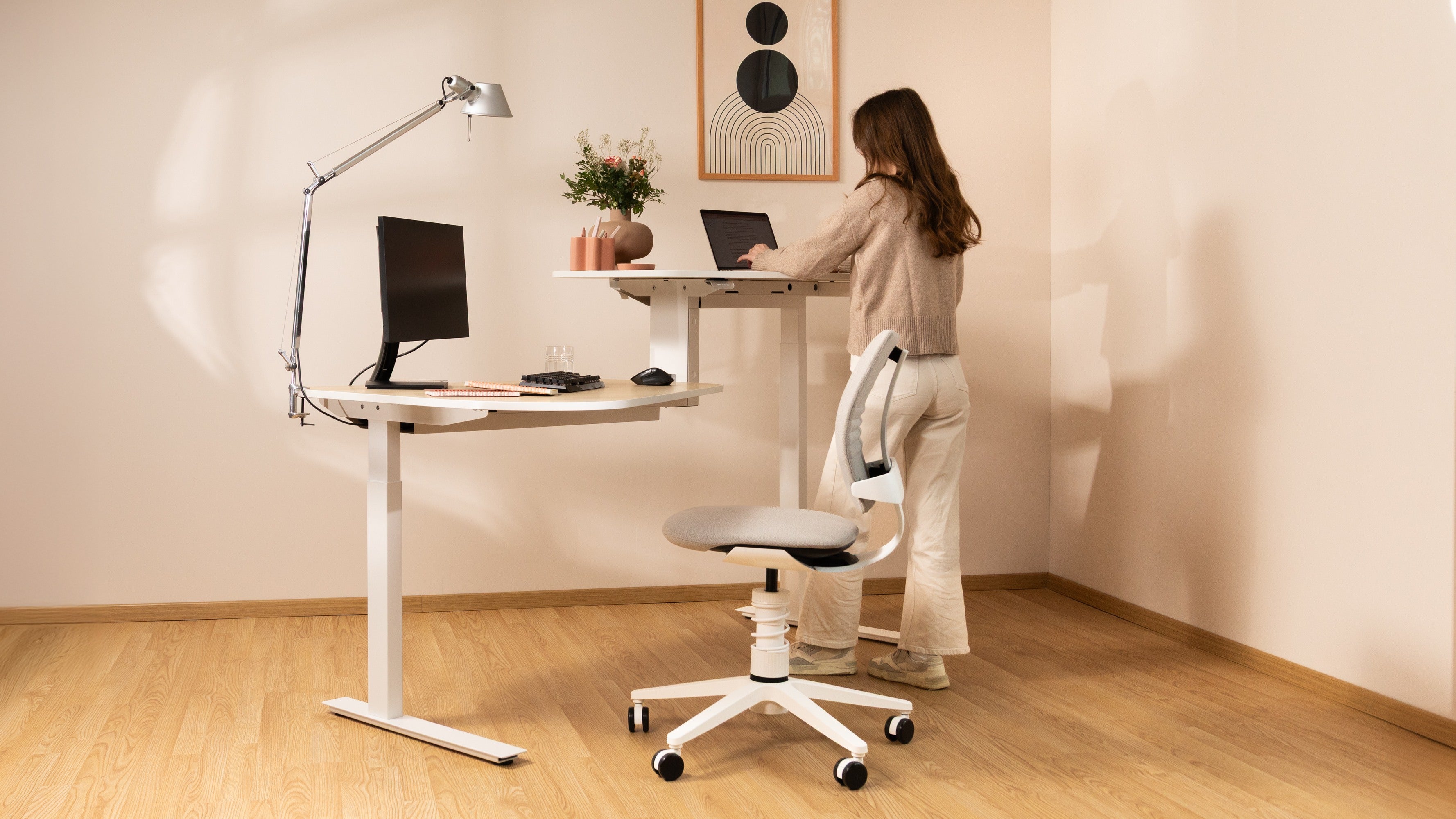 3Dee Active Chair, White