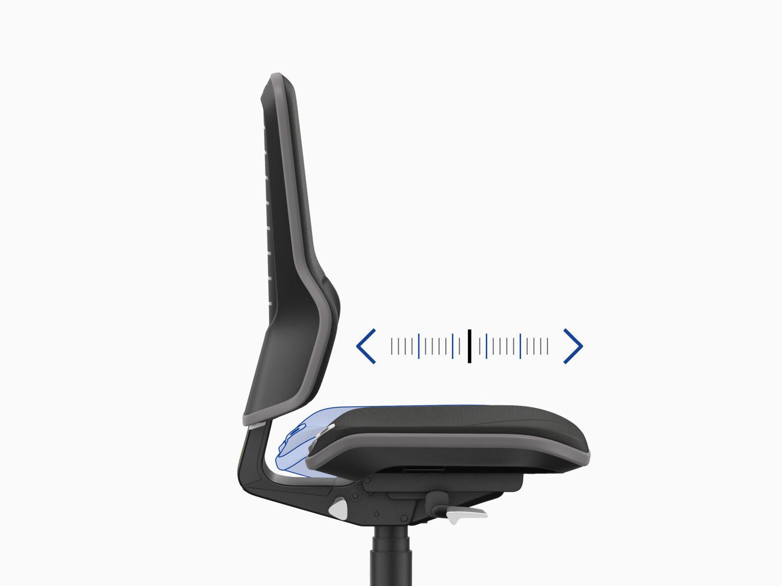 Neon 2 ESD Work Chair, Backrest Tilt – PU Upholstery