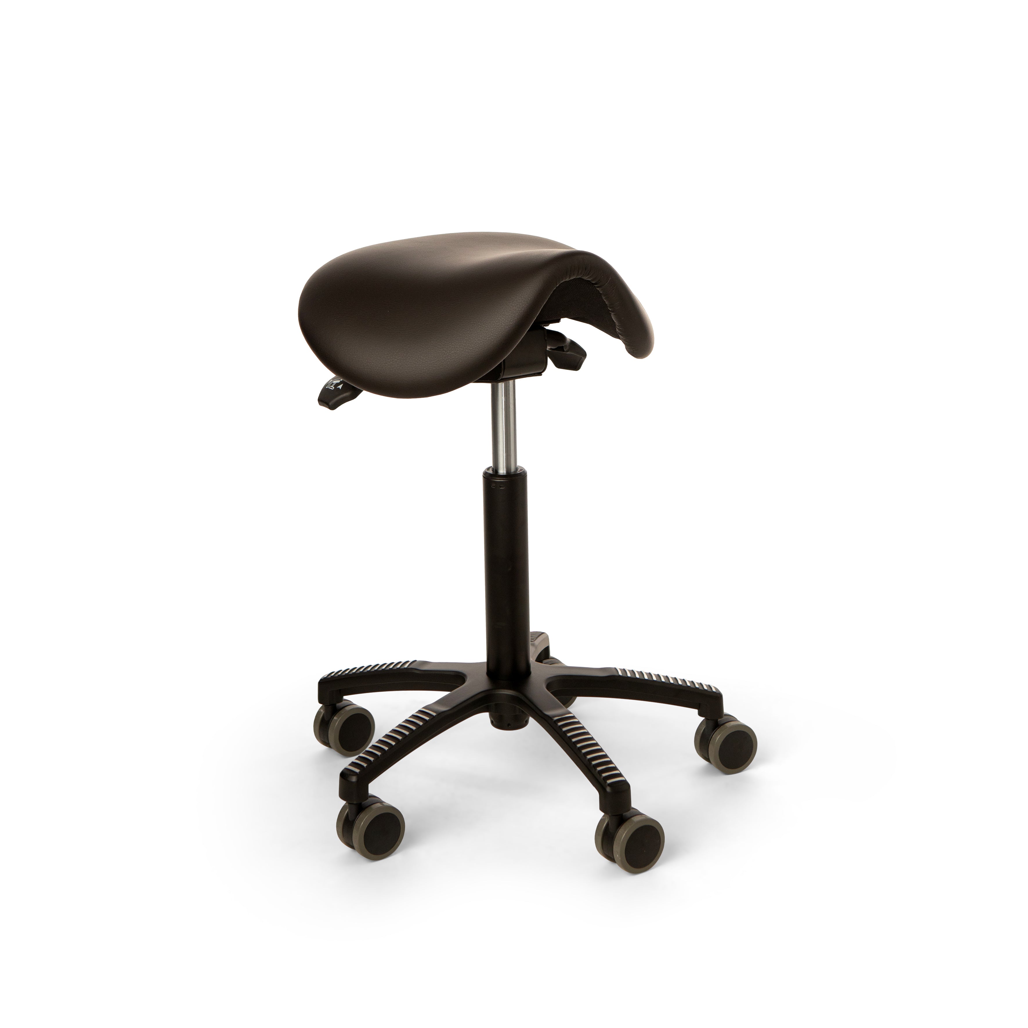 ErgoSaddle chair artificial leather, black