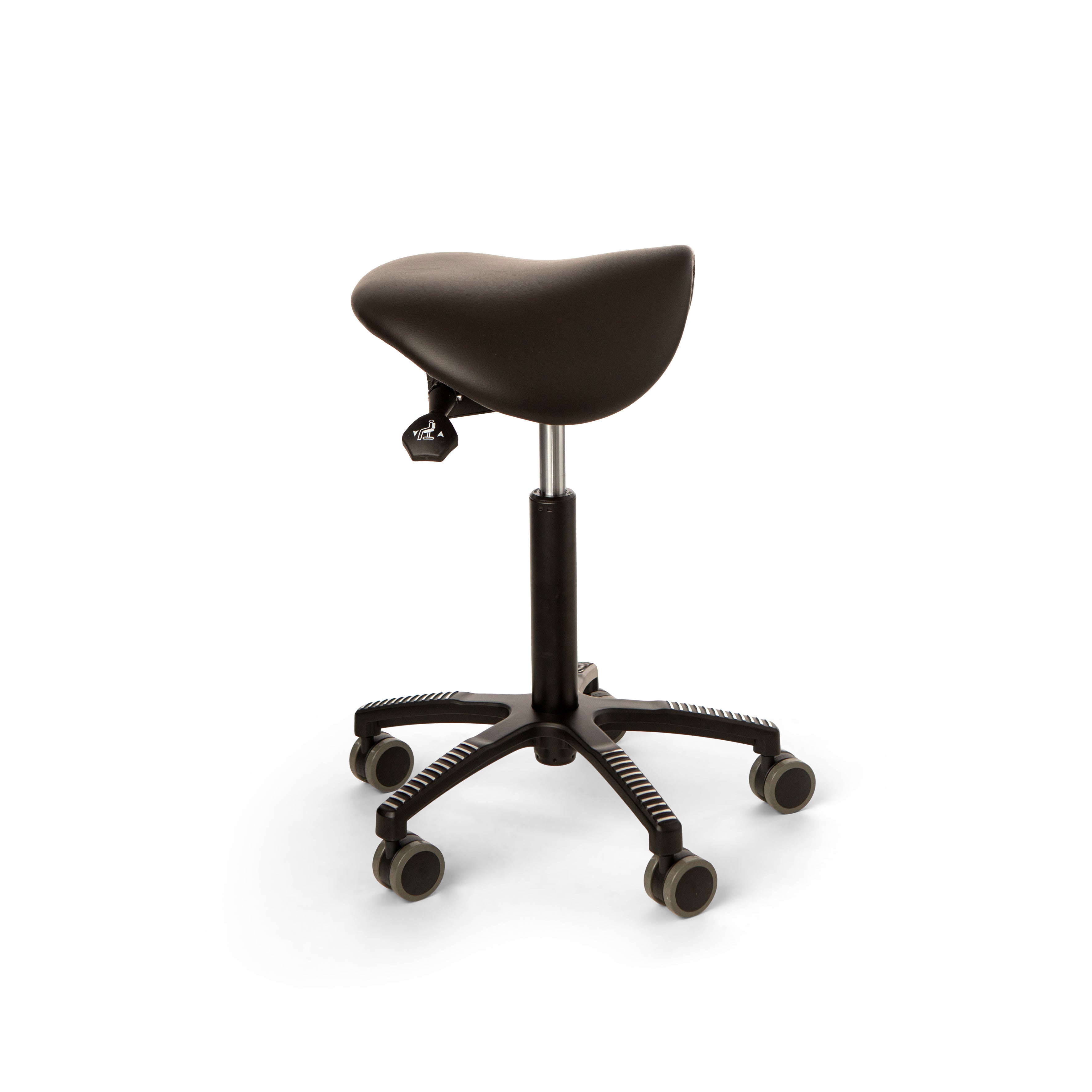 ErgoSaddle chair artificial leather, black