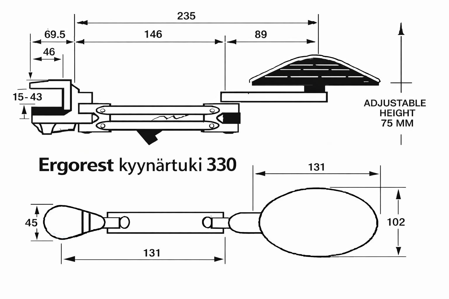 Ergorest Arm Support 330